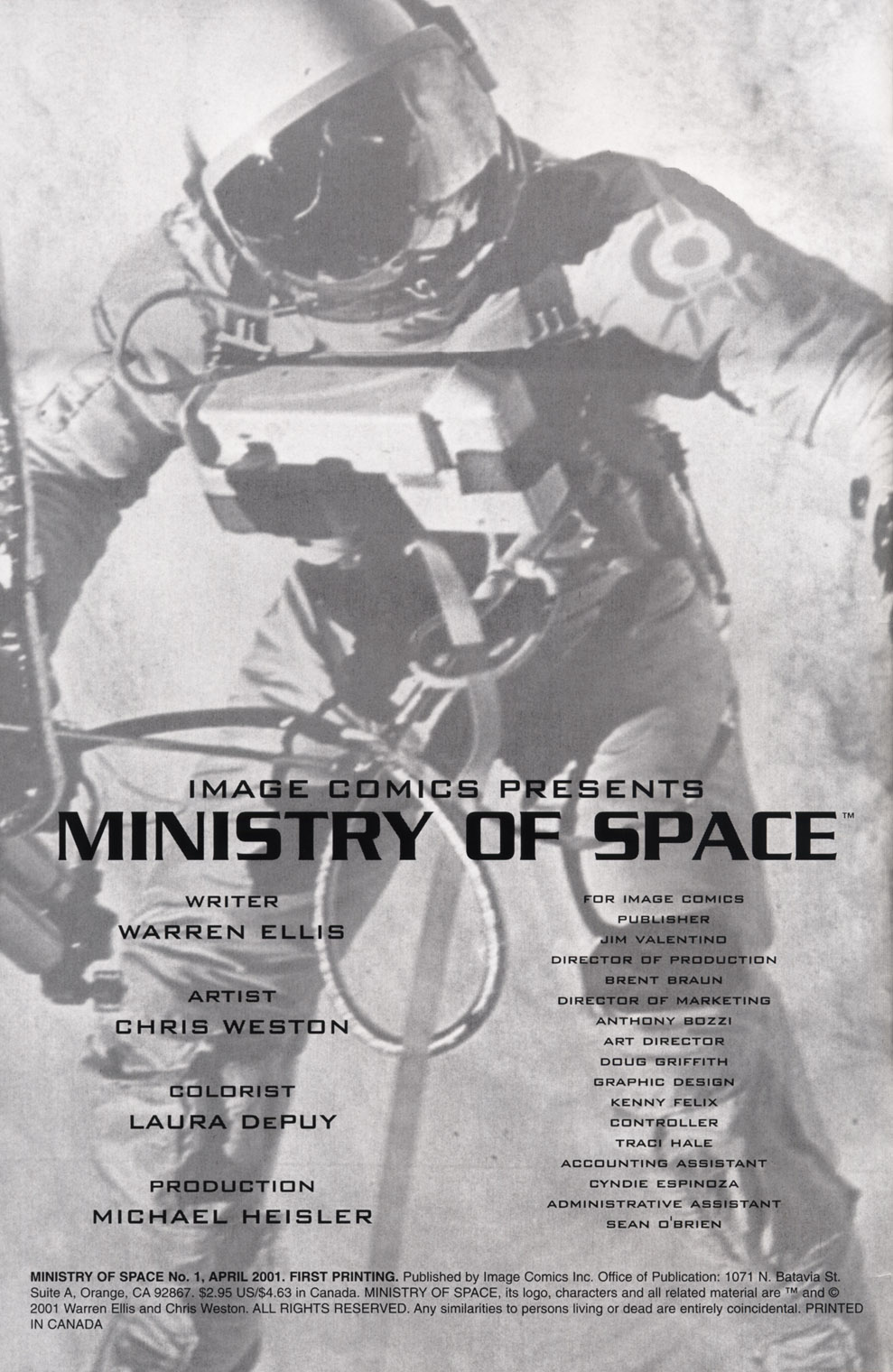 Read online Ministry of Space comic -  Issue #1 - 2