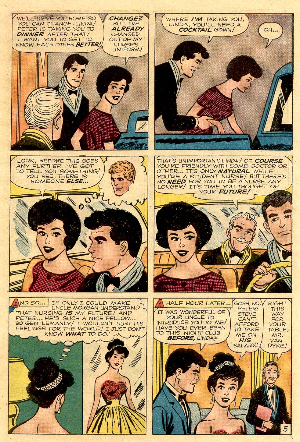Read online Linda Carter, Student Nurse comic -  Issue #6 - 6