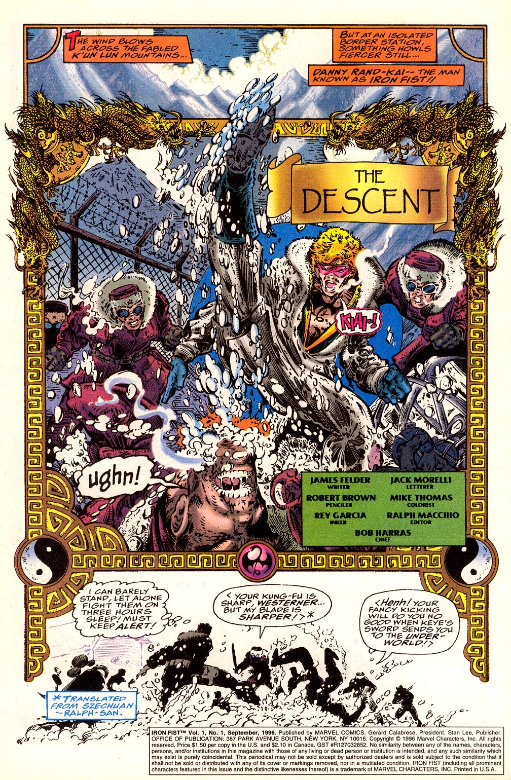 Read online Iron Fist (1996) comic -  Issue #1 - 2