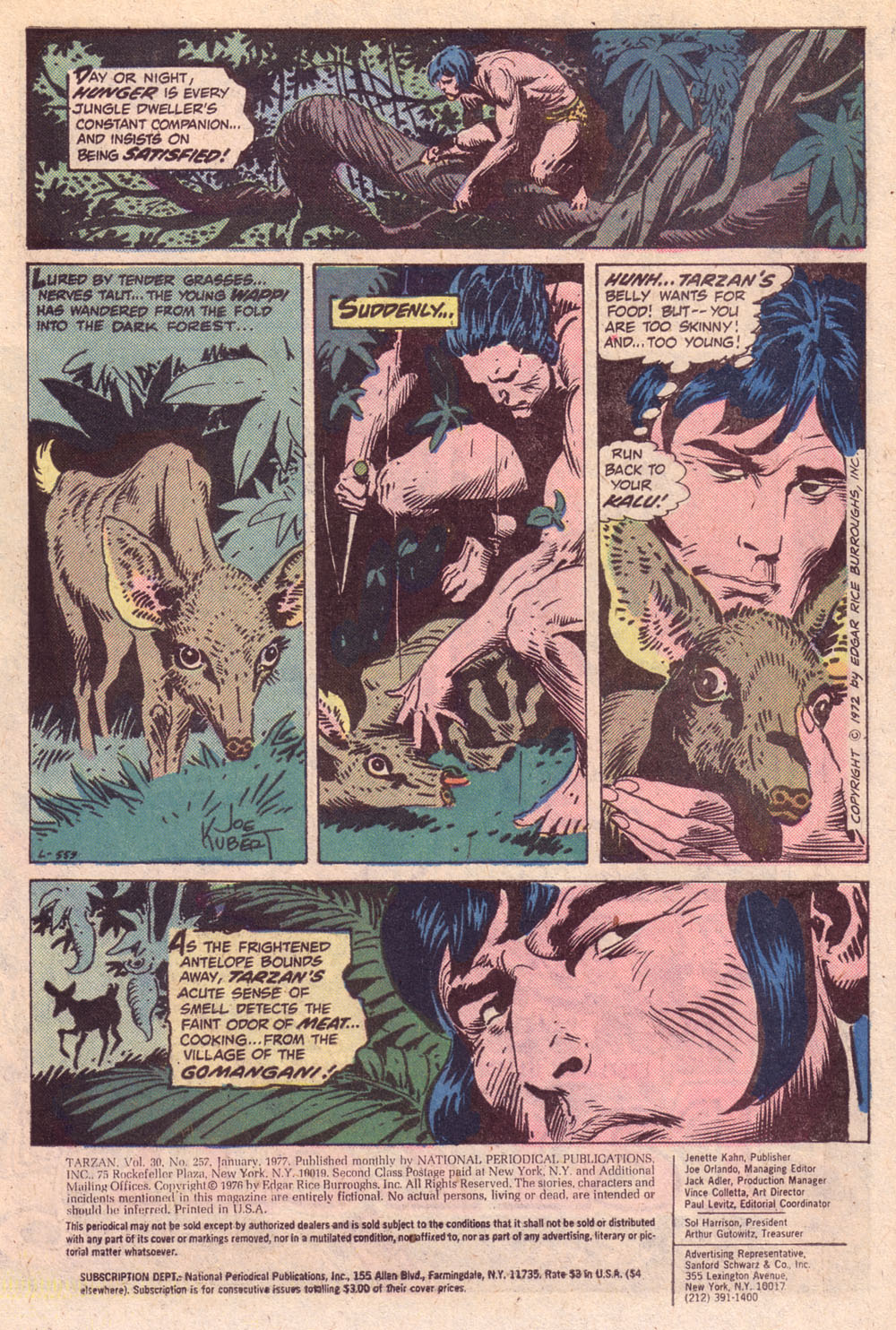 Read online Tarzan (1972) comic -  Issue #257 - 2