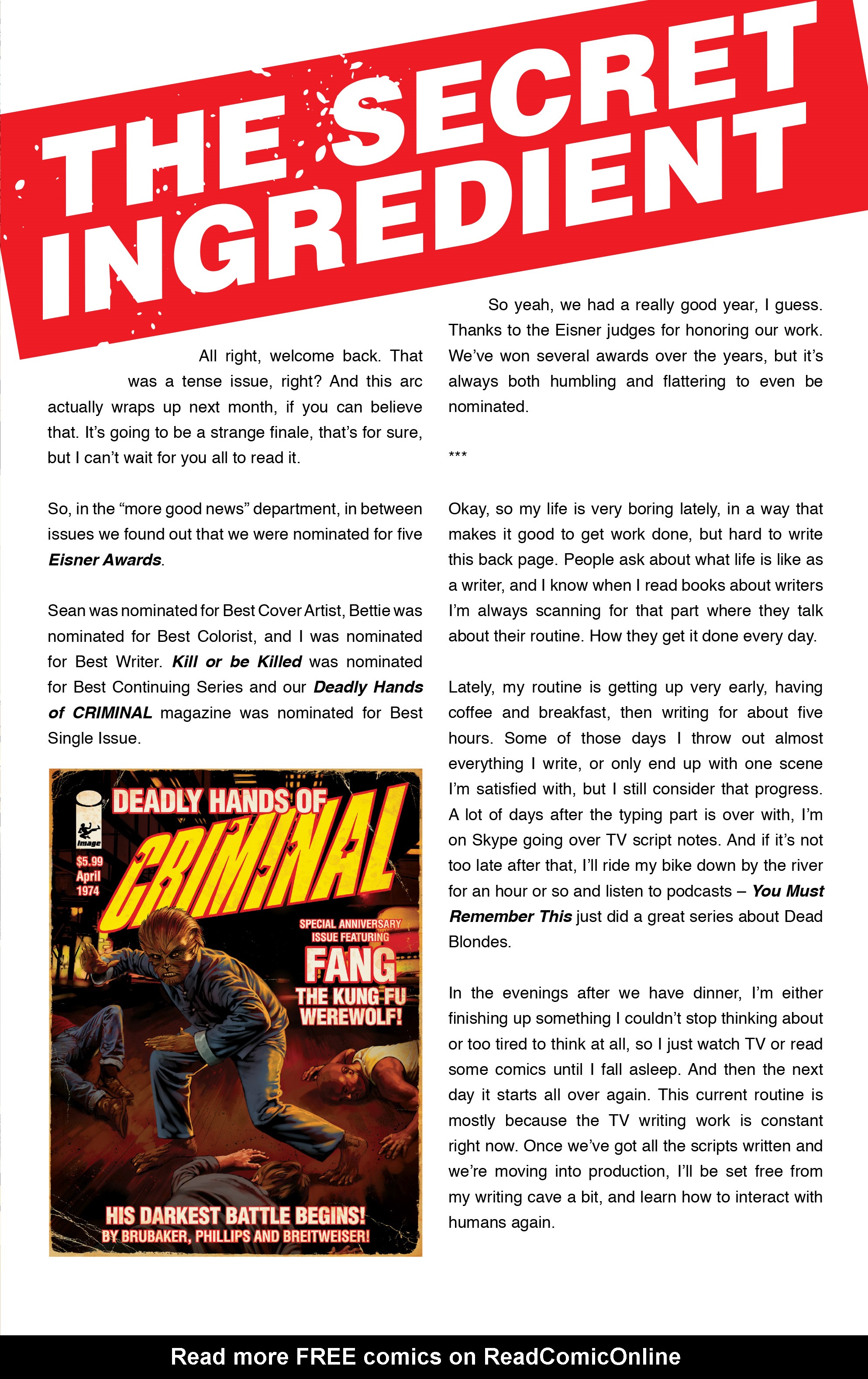 Read online Kill or Be Killed comic -  Issue #9 - 27