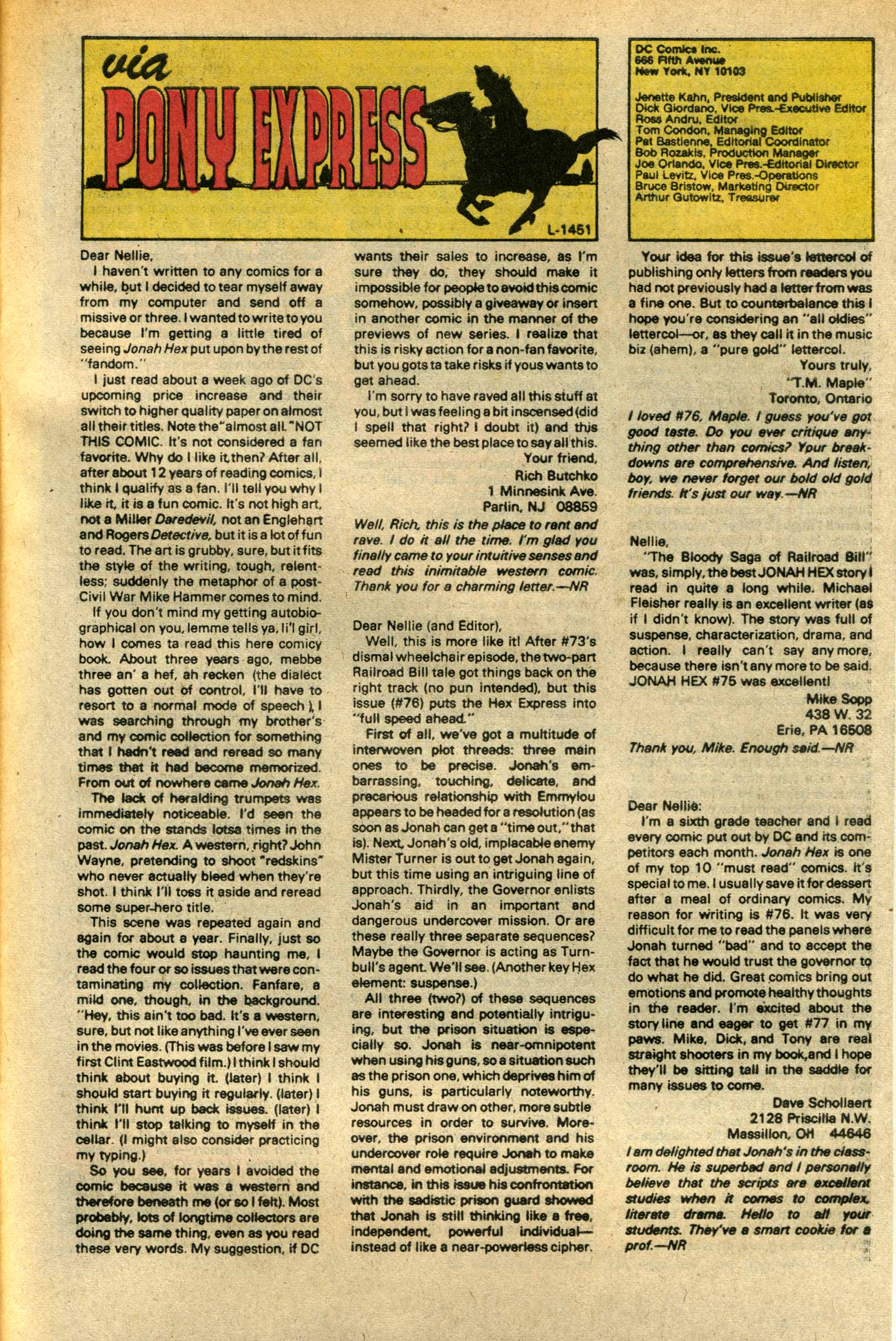 Read online Jonah Hex (1977) comic -  Issue #82 - 33