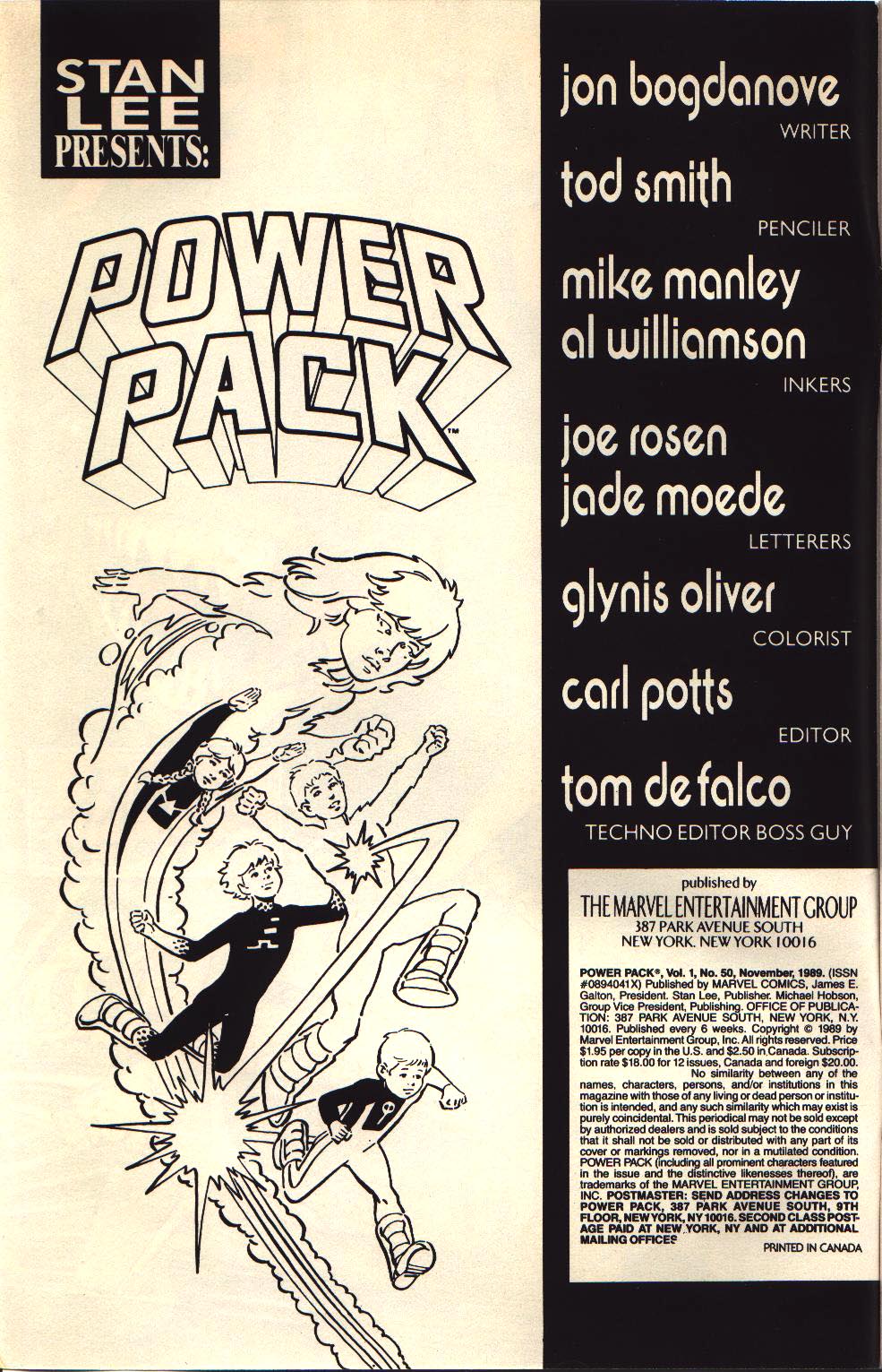 Read online Power Pack (1984) comic -  Issue #50 - 2