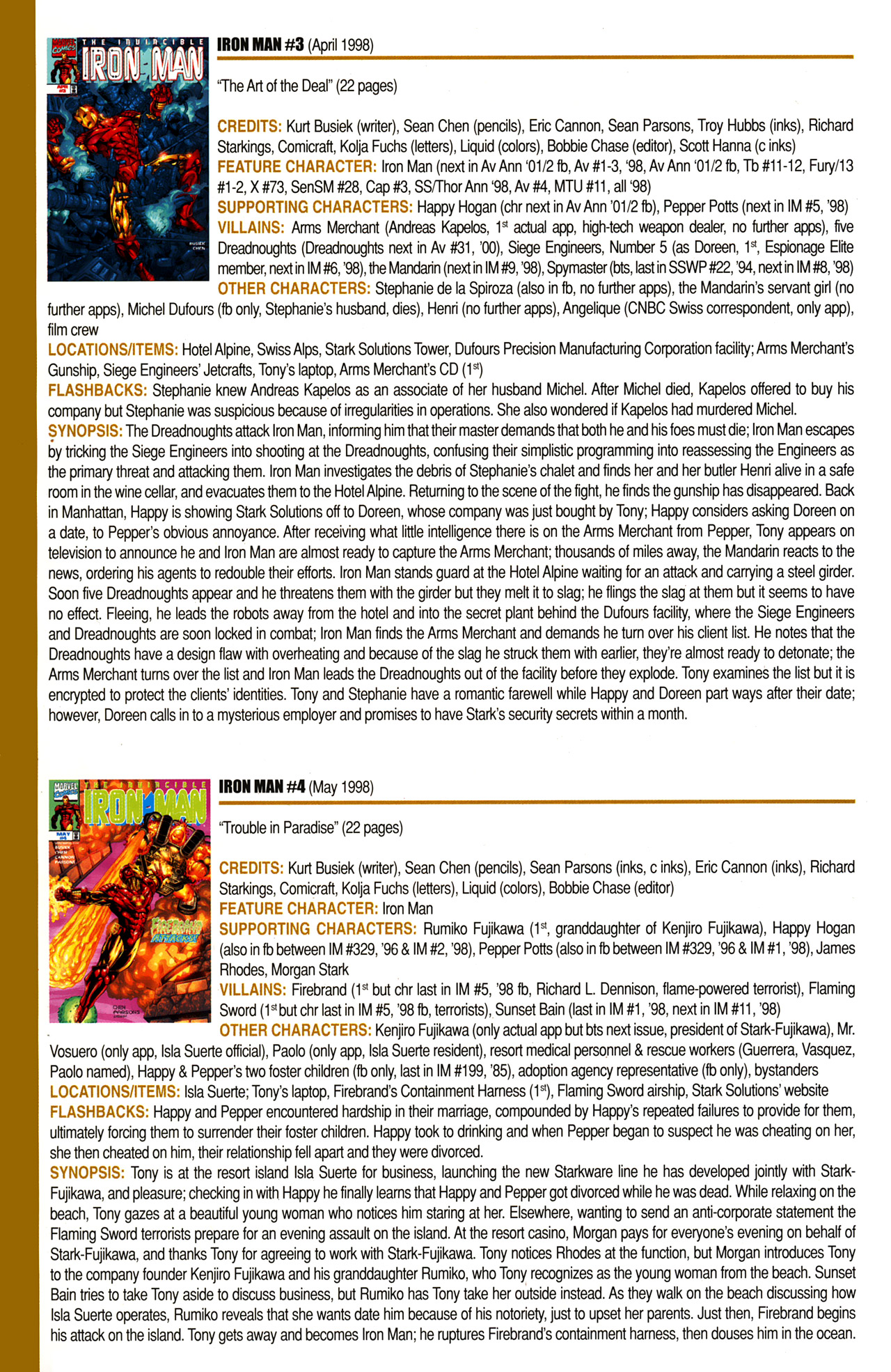 Read online Official Index to the Marvel Universe comic -  Issue #10 - 28