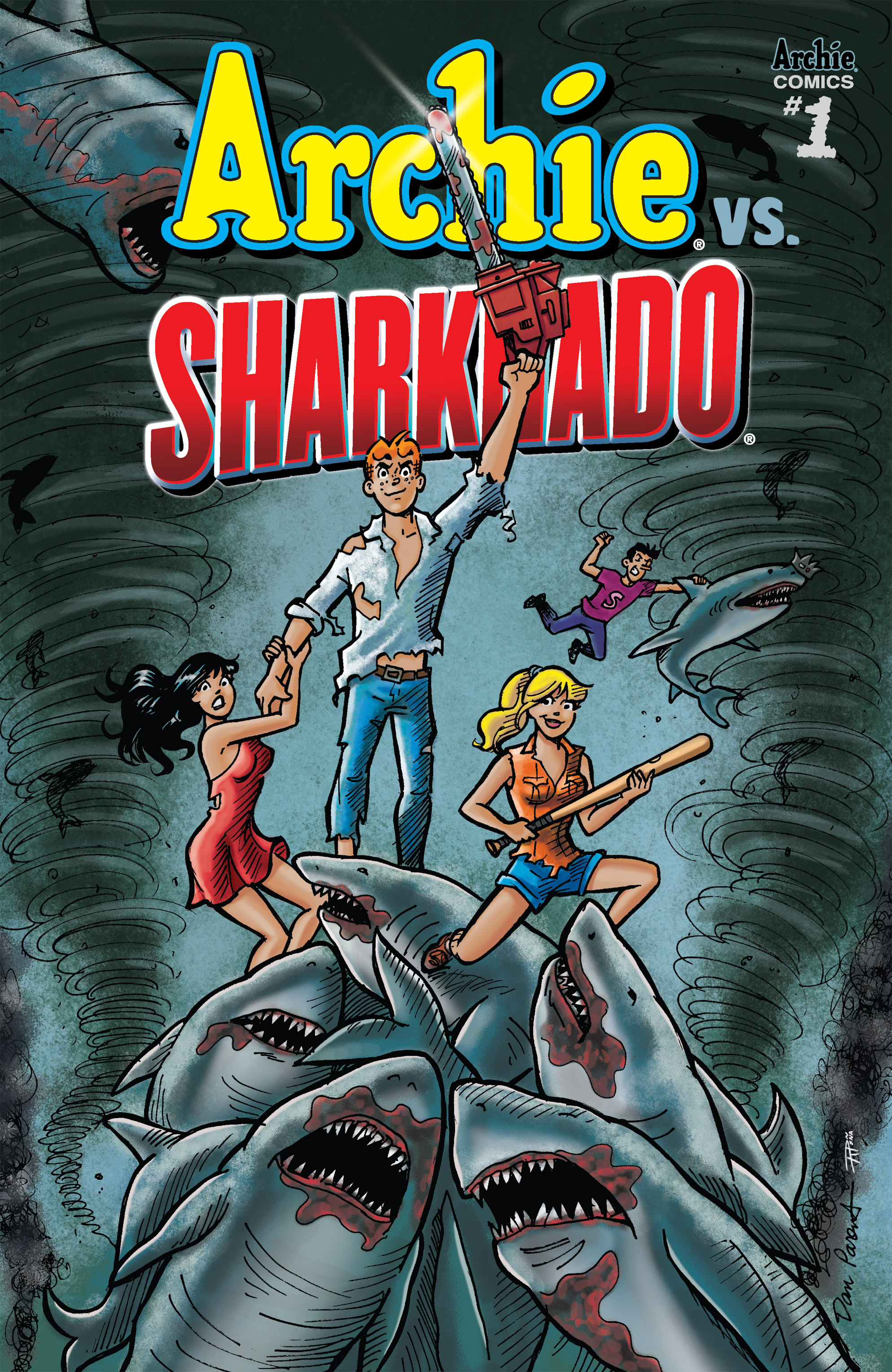 Read online Archie vs. Sharknado comic -  Issue #Archie vs. Sharknado Full - 1