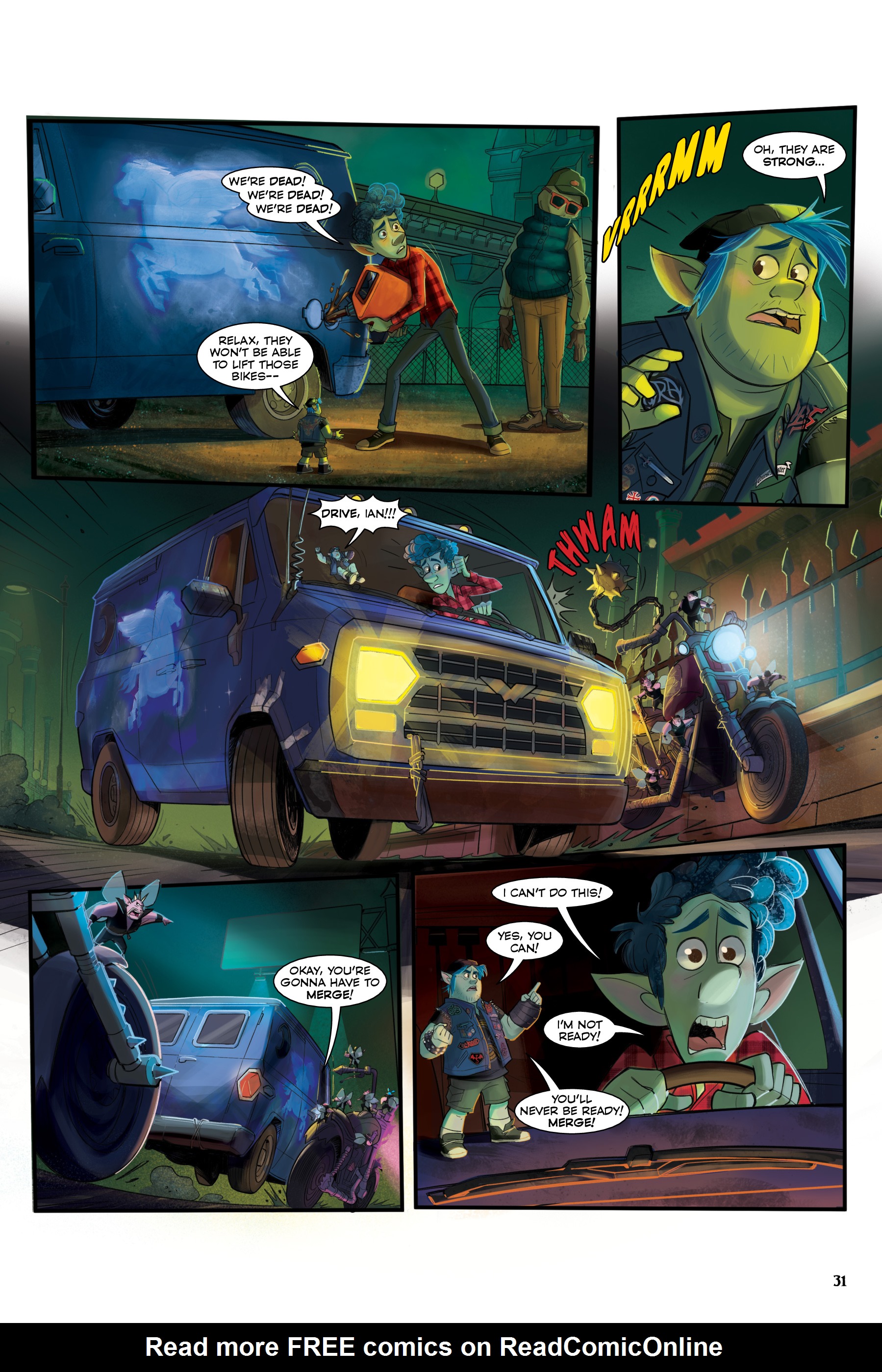 Read online Onward: The Story of the Movie in Comics comic -  Issue # TPB - 32