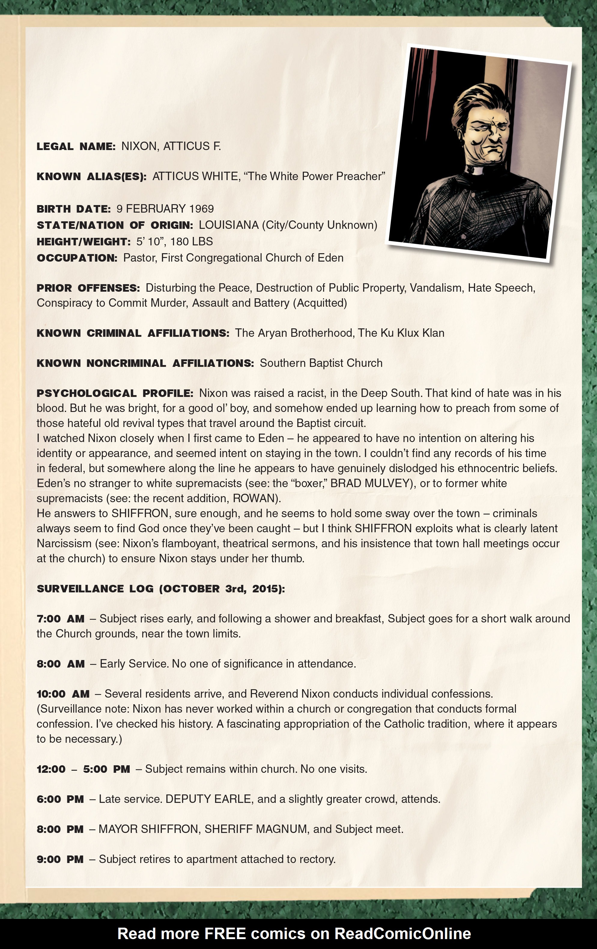 Read online Postal: FBI Dossier comic -  Issue # Full - 17