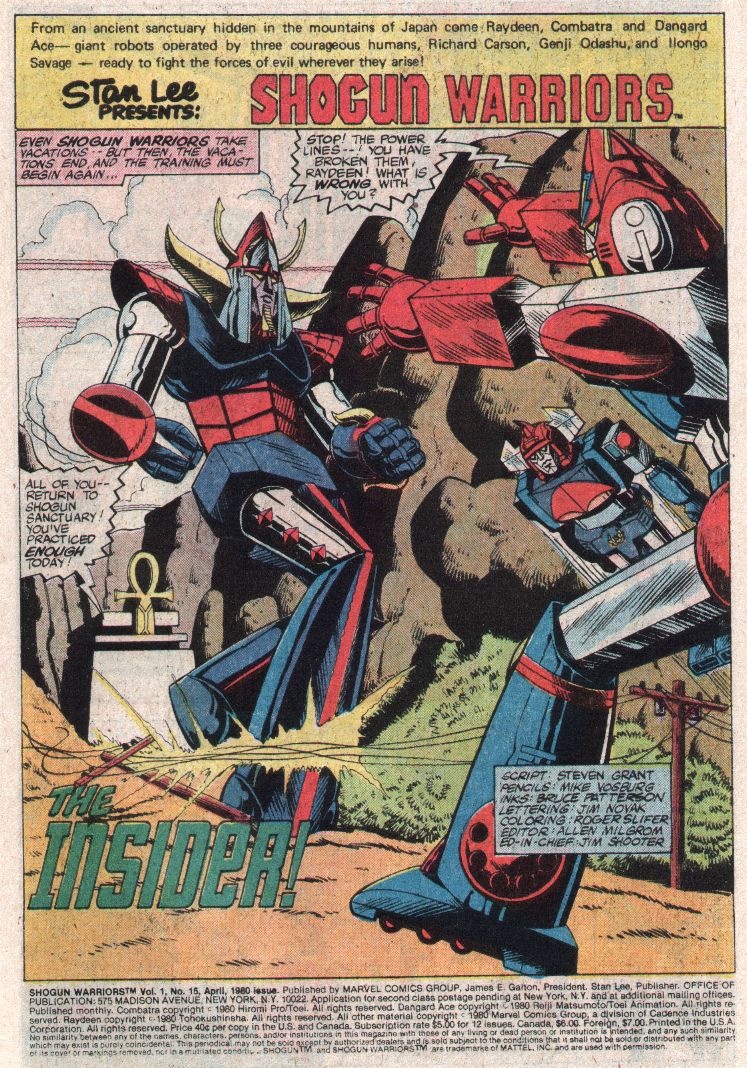 Read online Shogun Warriors comic -  Issue #15 - 2