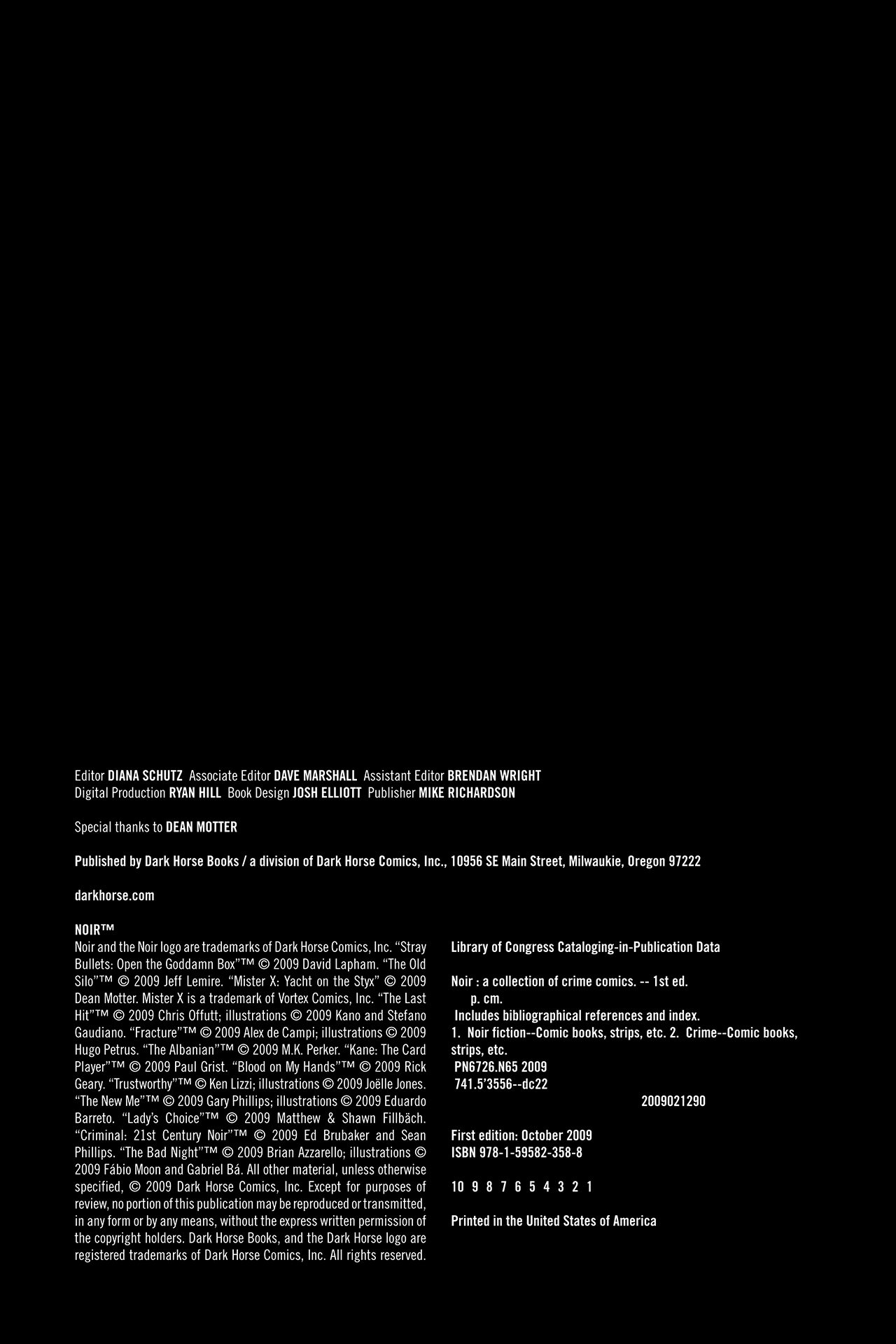 Read online Noir (2009) comic -  Issue # TPB - 4