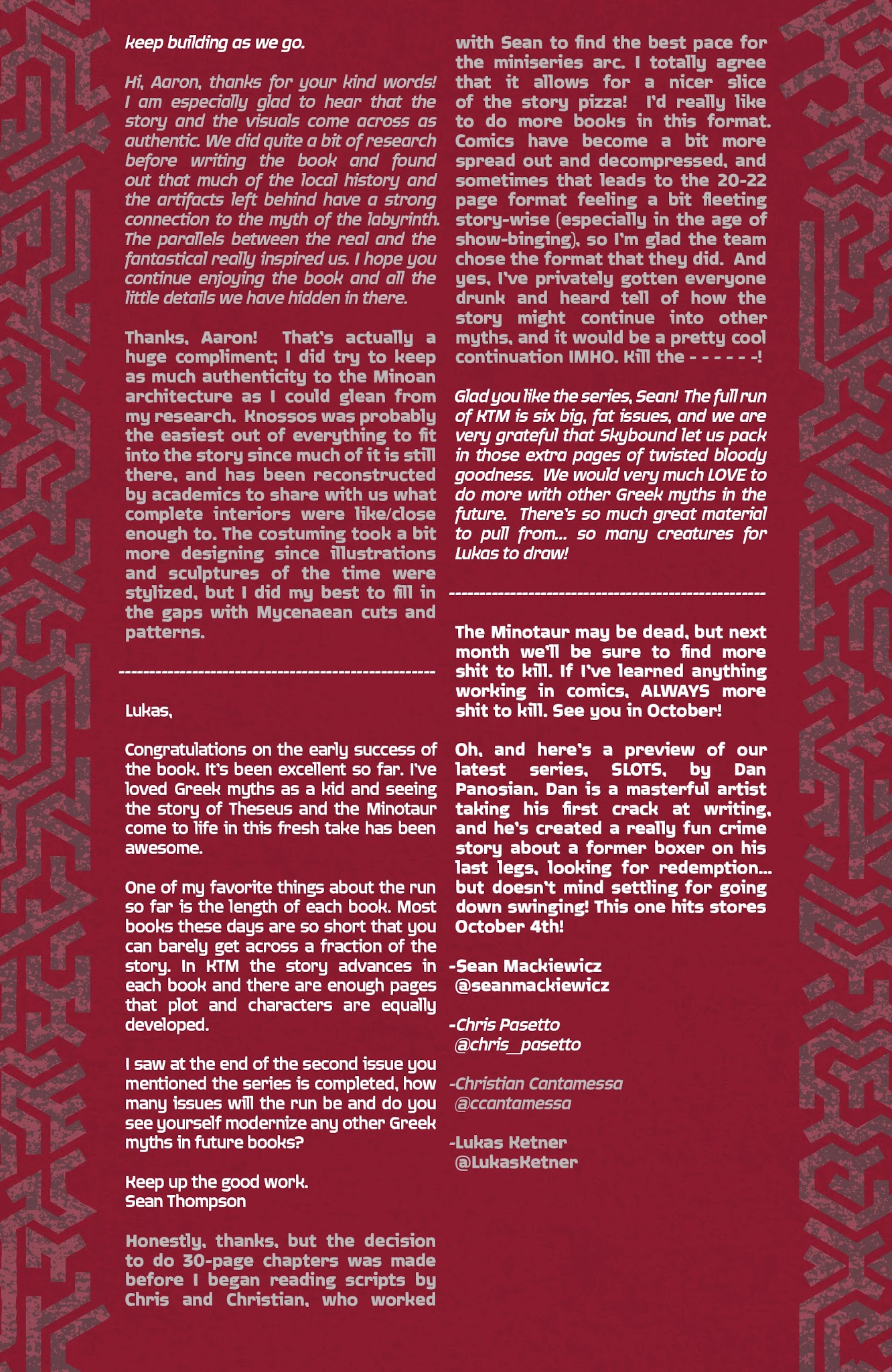 Read online Kill the Minotaur comic -  Issue #4 - 32