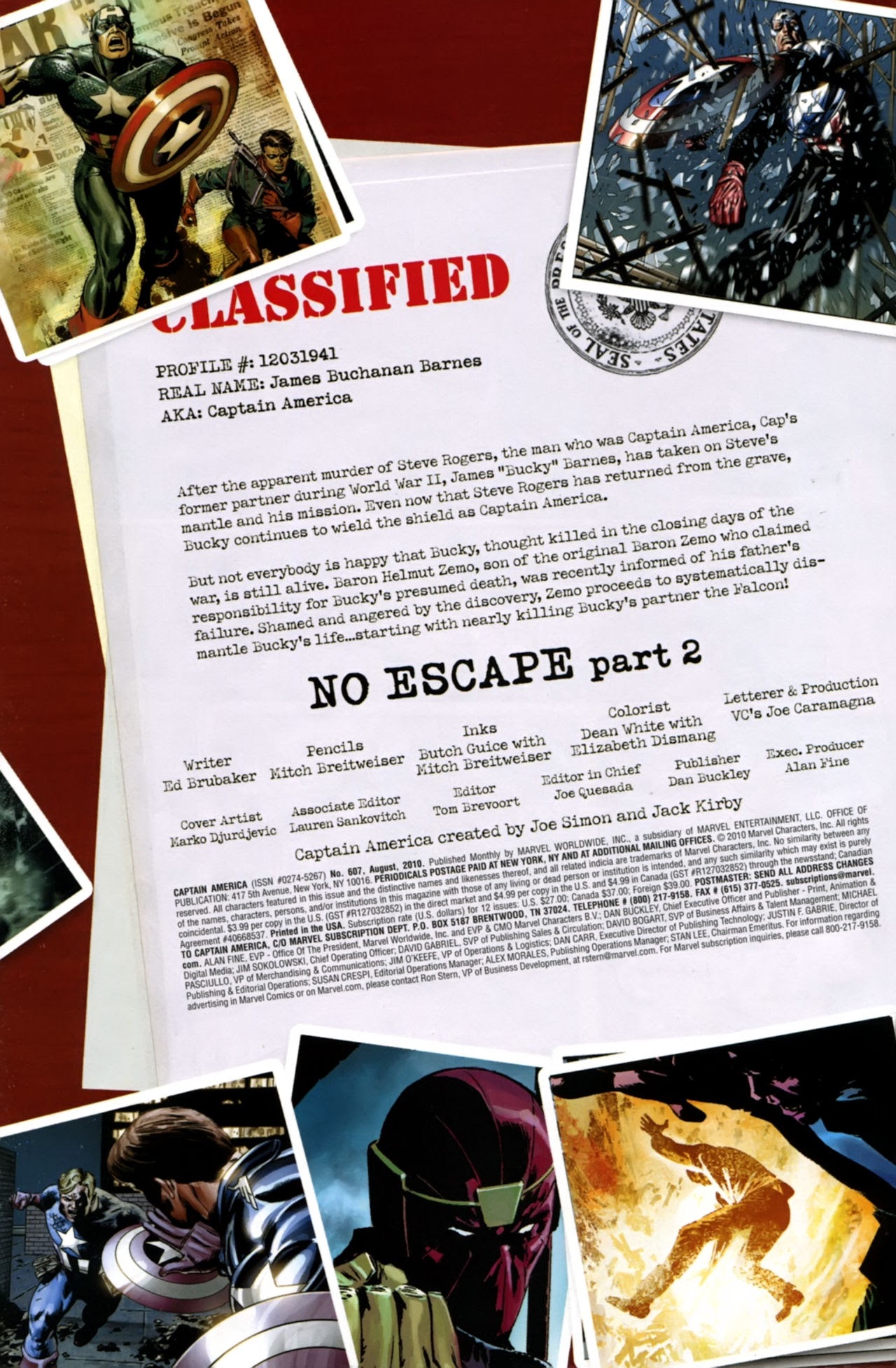 Read online Captain America (1968) comic -  Issue #607 - 3
