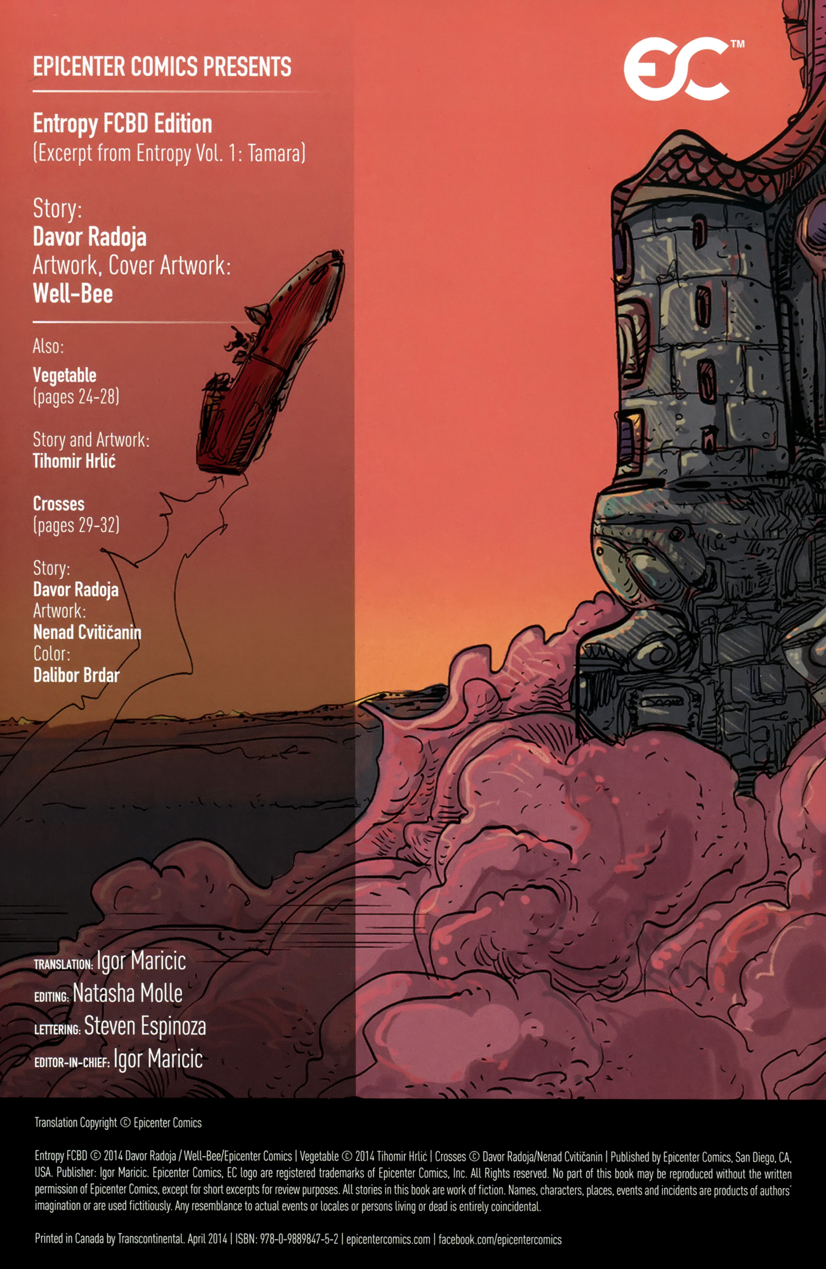 Read online Free Comic Book Day 2014 comic -  Issue # Entropy FCBD - 2