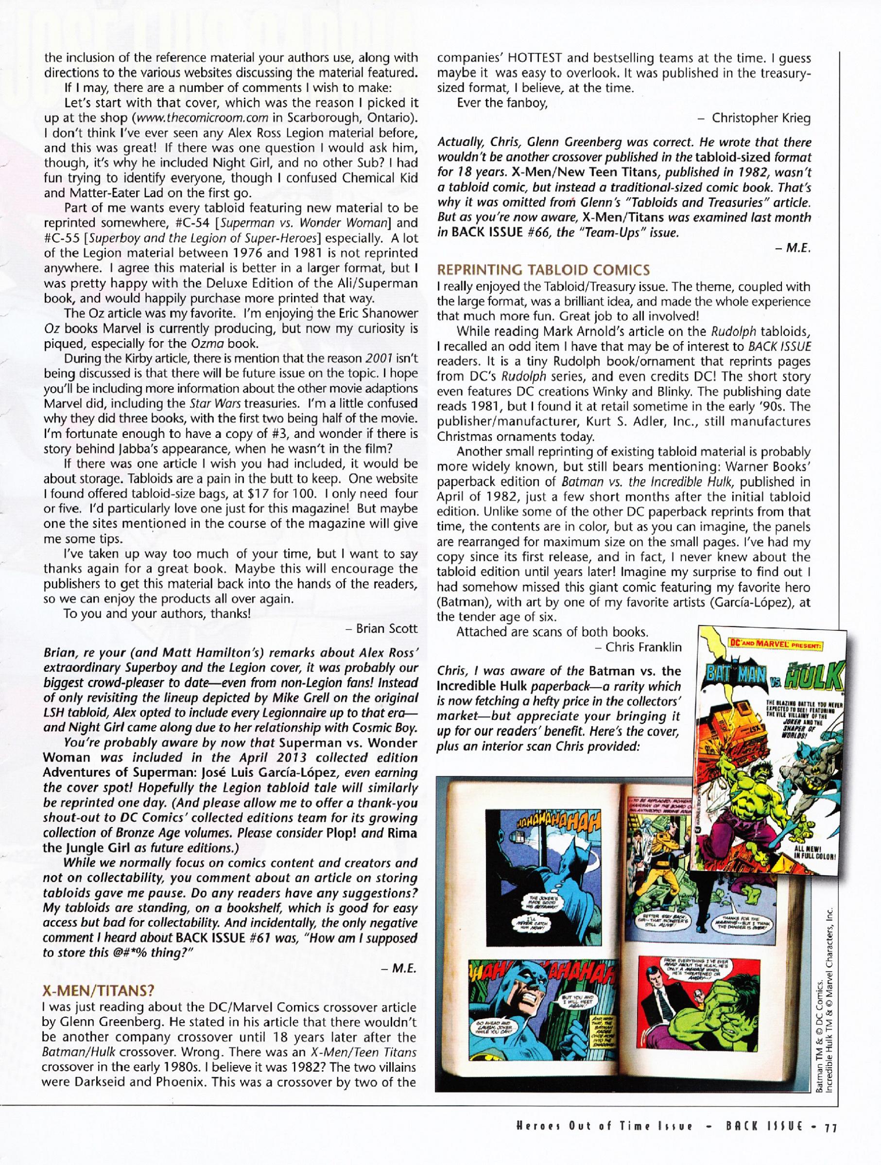 Read online Back Issue comic -  Issue #67 - 78