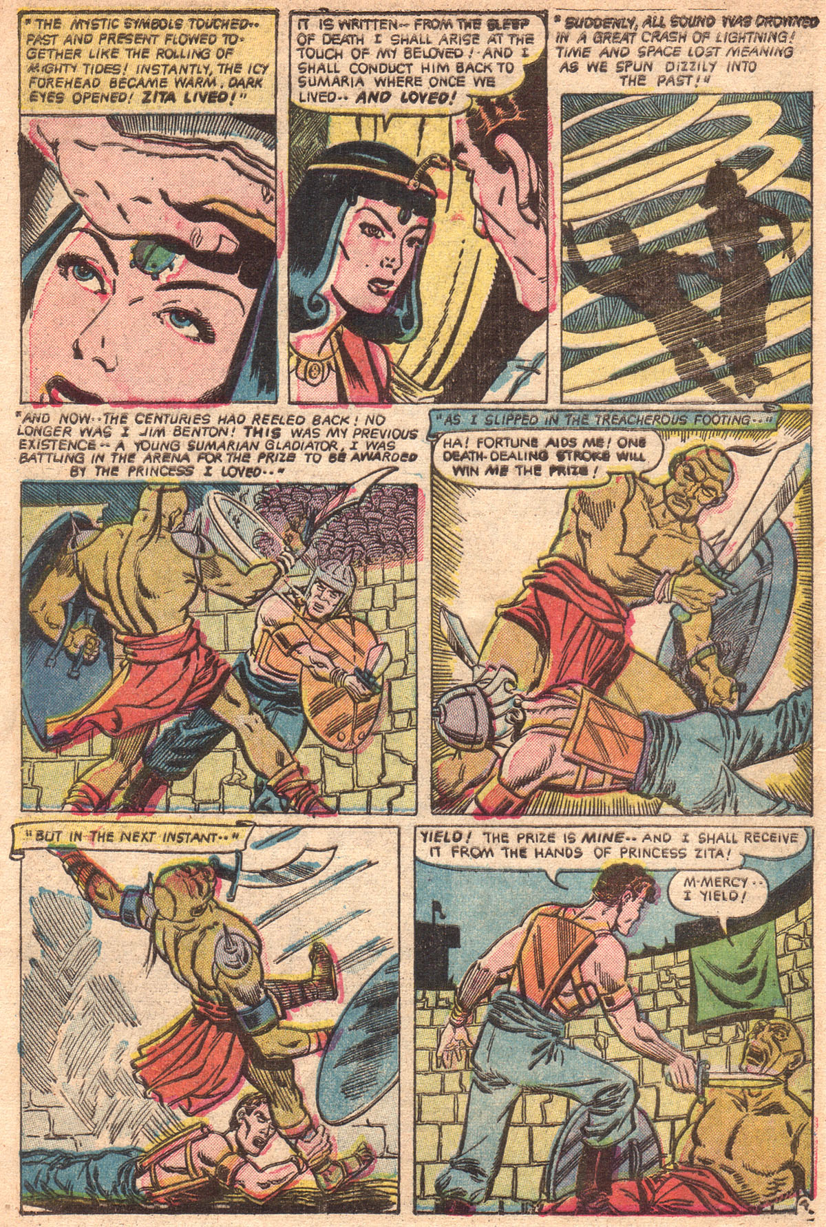 Read online Adventures Into The Unknown comic -  Issue #32 - 34