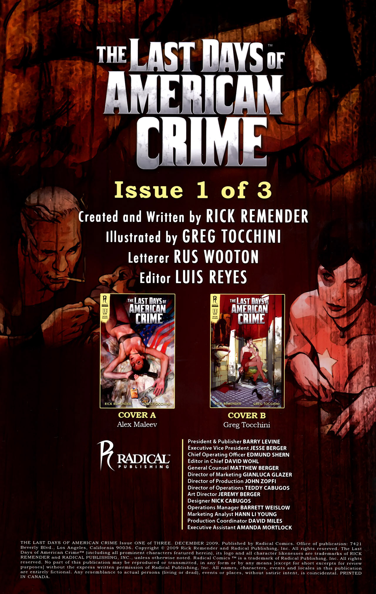 Read online The Last Days of American Crime comic -  Issue #1 - 3