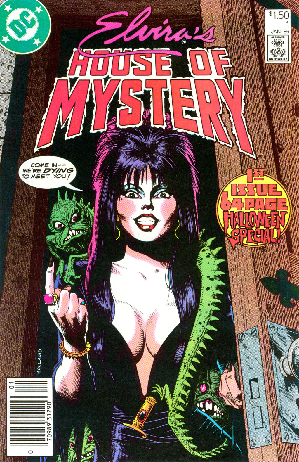 Read online Elvira's House of Mystery comic -  Issue #1 - 1