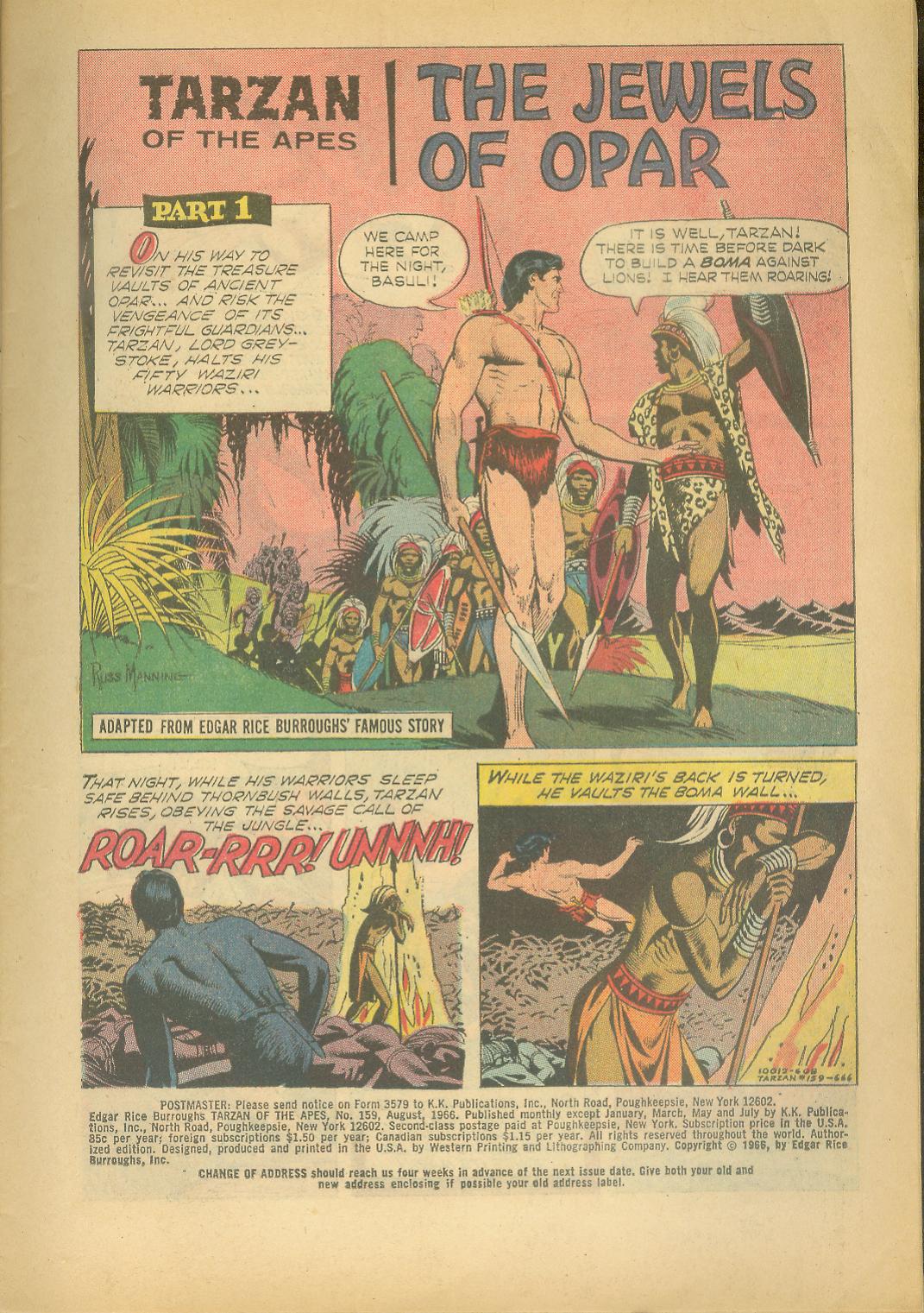 Read online Tarzan (1962) comic -  Issue #159 - 3