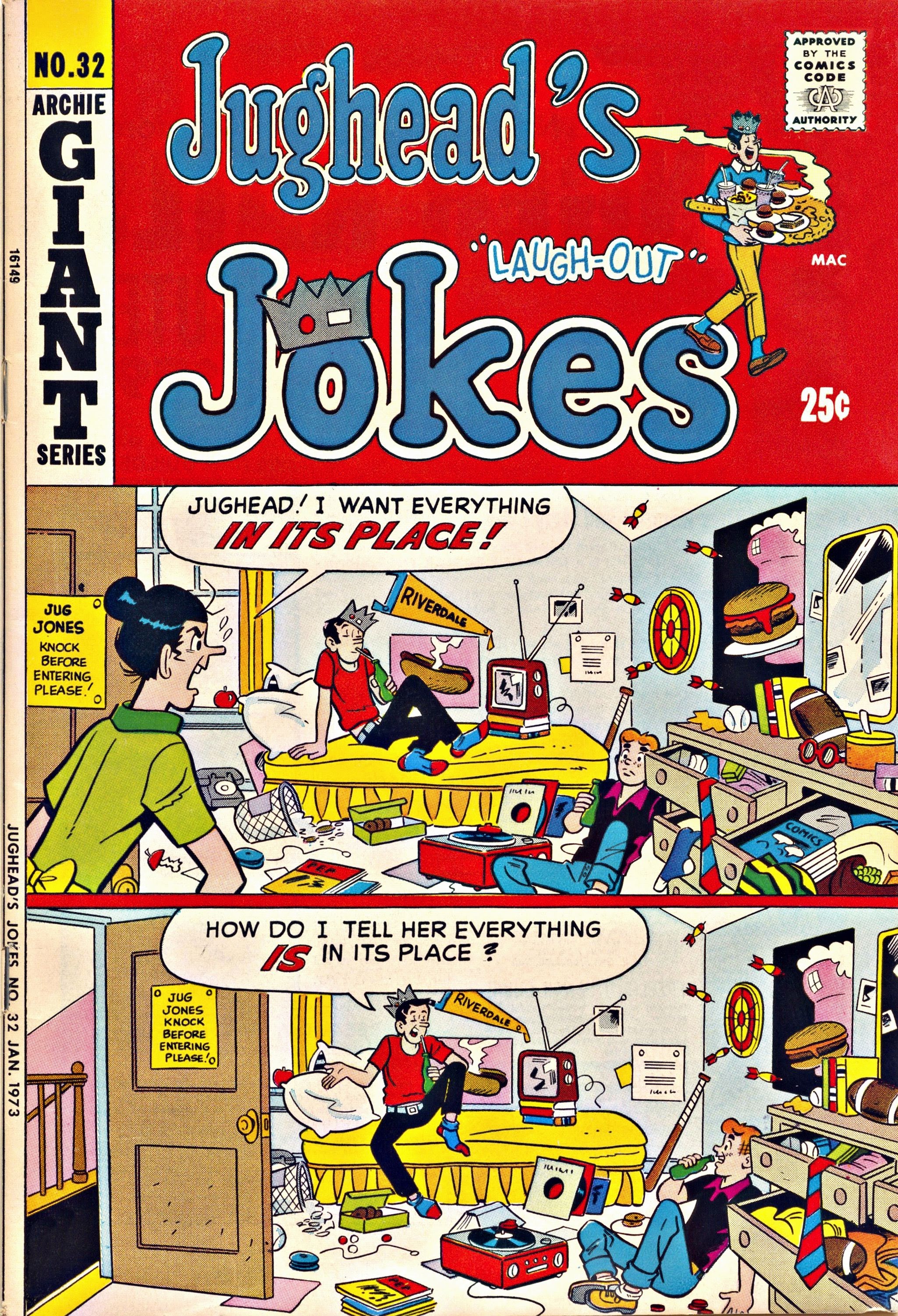 Read online Jughead's Jokes comic -  Issue #32 - 1