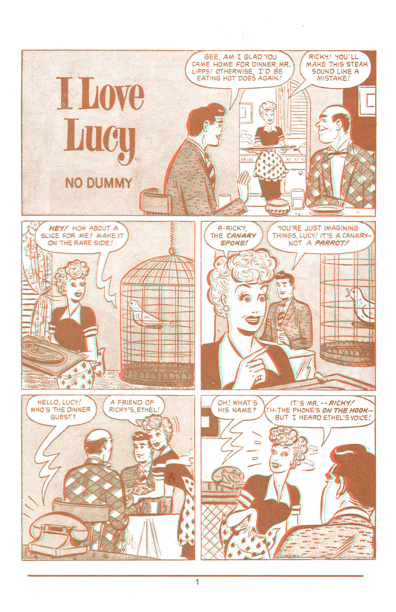 Read online I Love Lucy in 3-D comic -  Issue # Full - 3