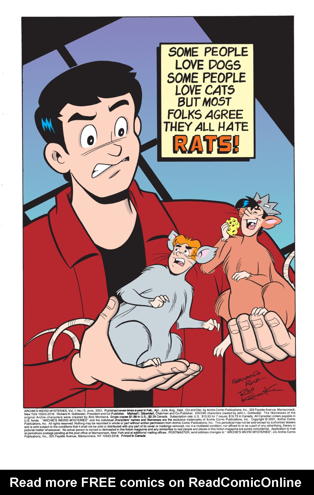 Read online Archie's Weird Mysteries comic -  Issue #13 - 2