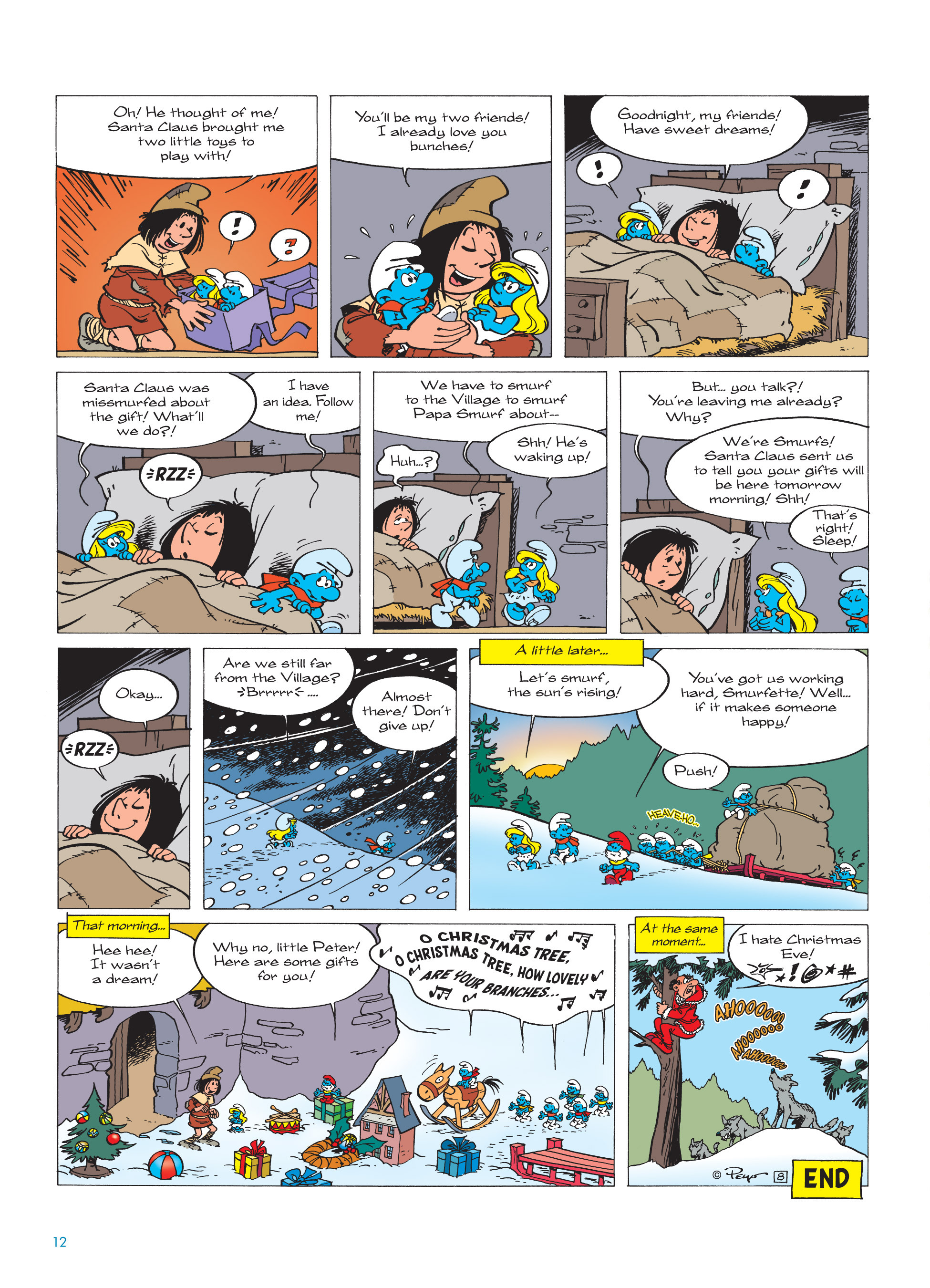 Read online The Smurfs Christmas comic -  Issue # Full - 12