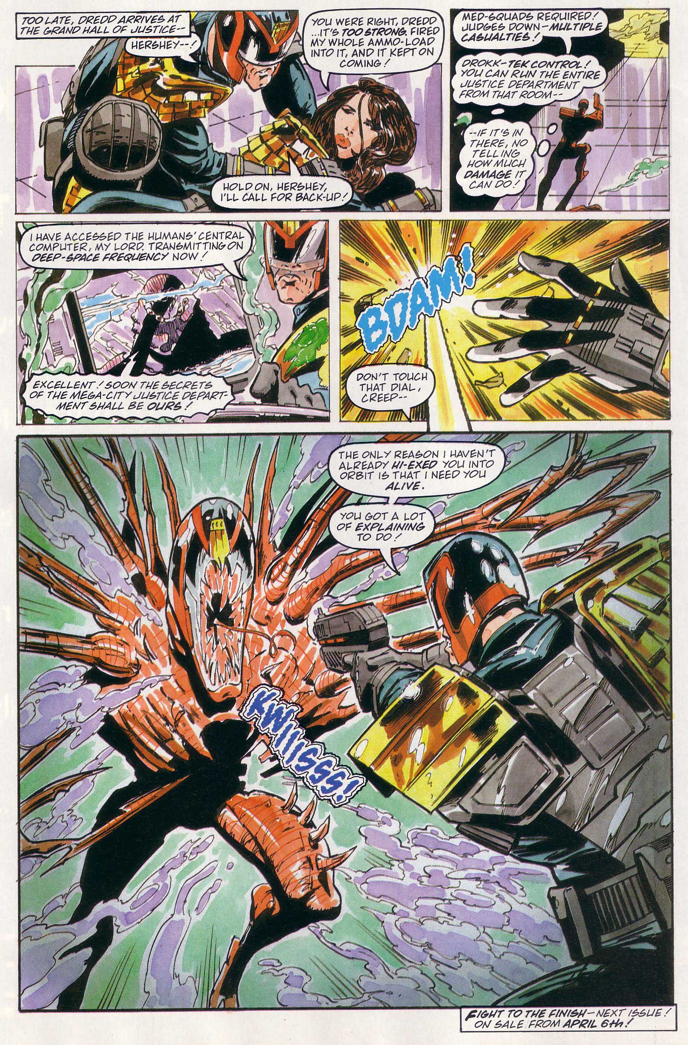 Read online Judge Dredd Lawman of the Future comic -  Issue #19 - 23
