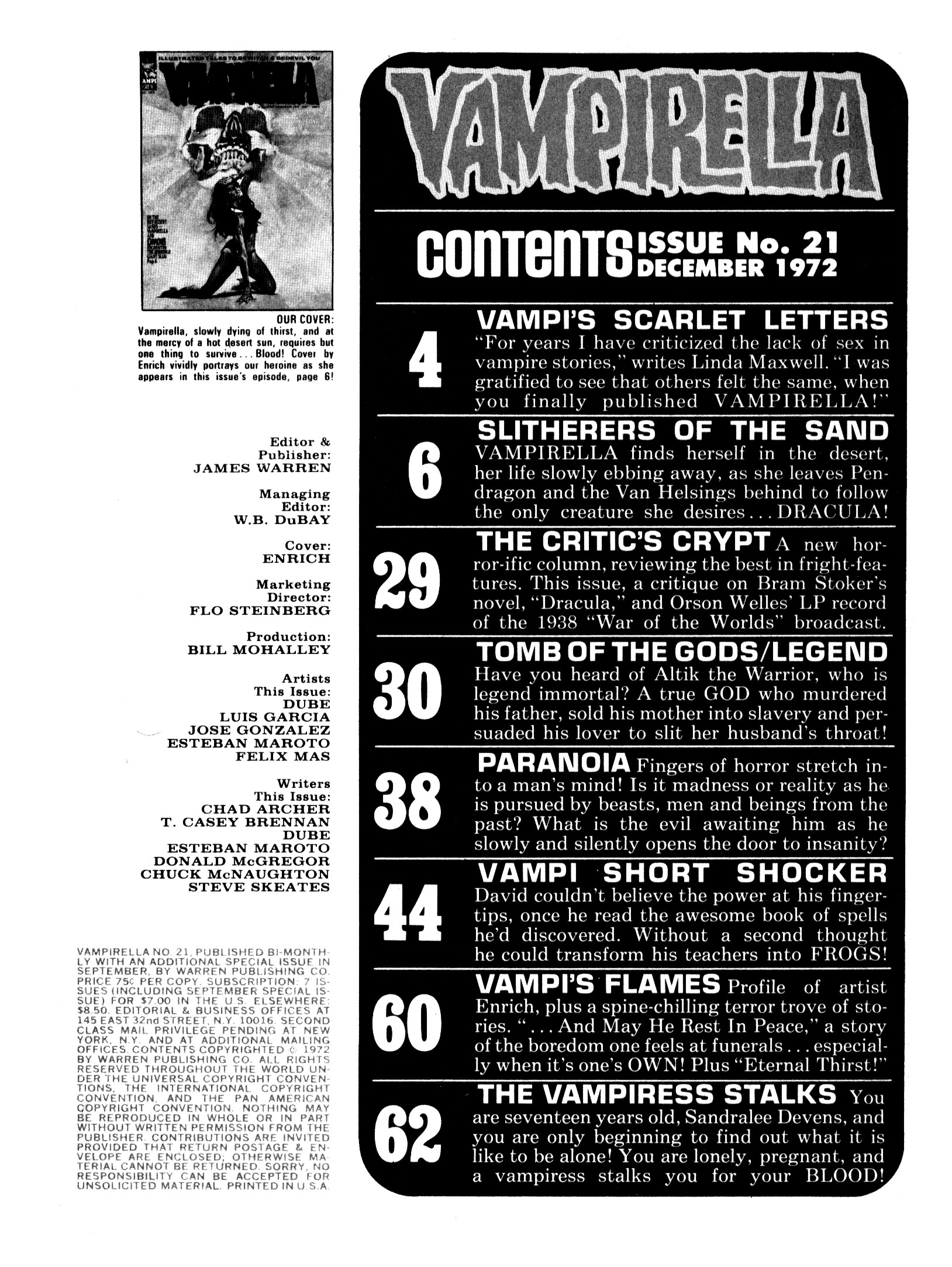 Read online Vampirella (1969) comic -  Issue #21 - 3