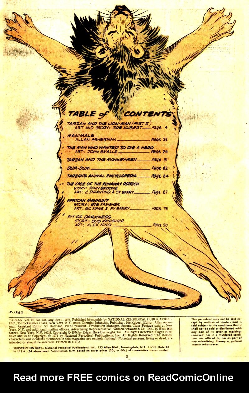 Read online Tarzan (1972) comic -  Issue #232 - 2