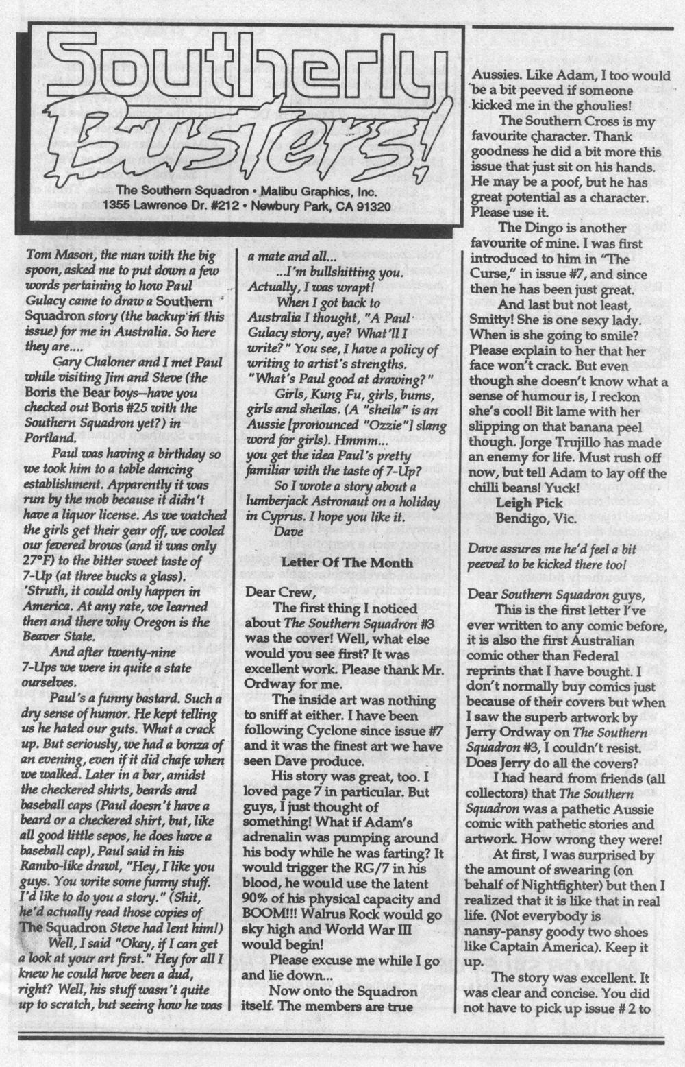 Read online Southern Squadron comic -  Issue #3 - 31