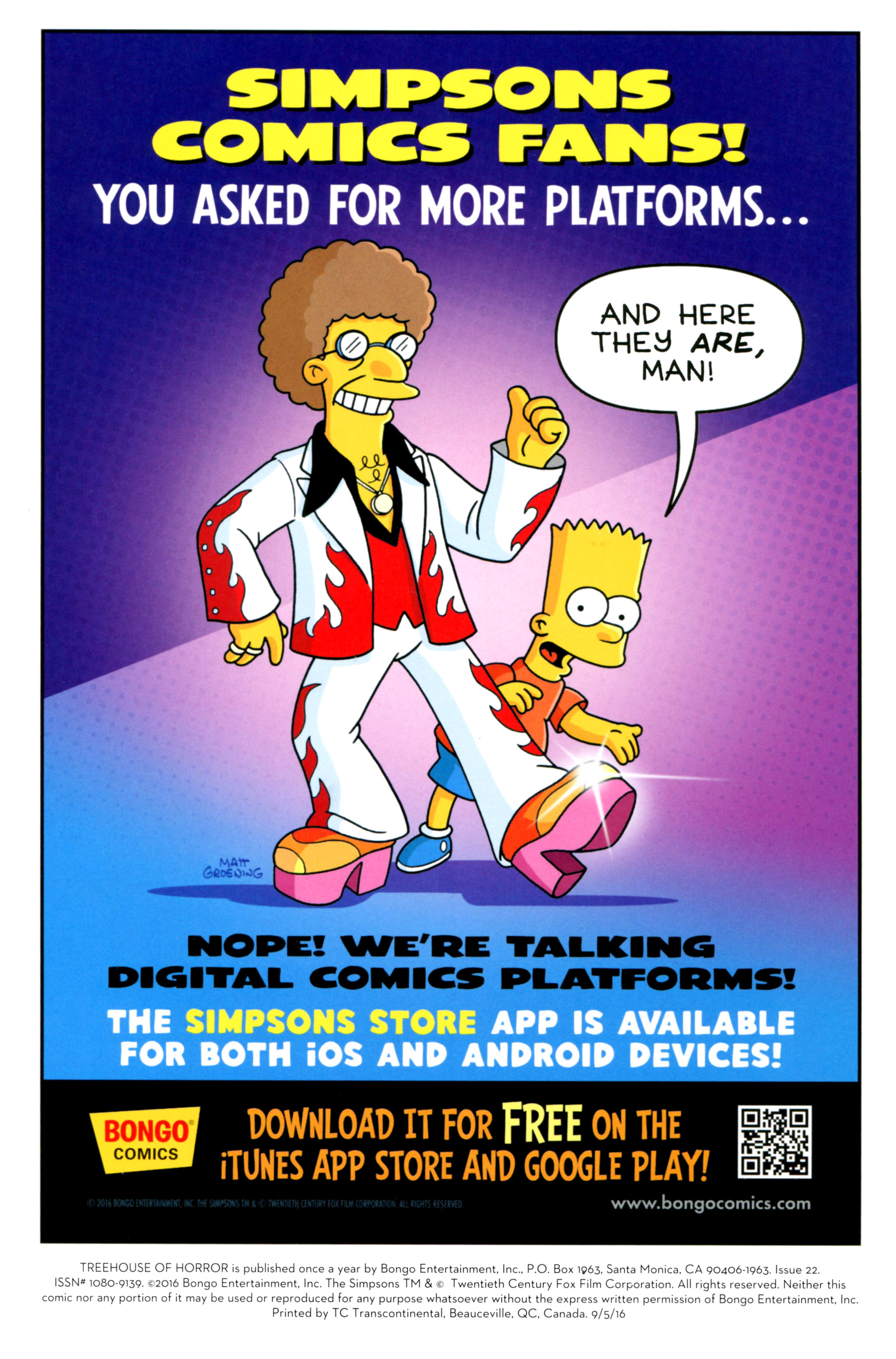 Read online Treehouse of Horror comic -  Issue #22 - 2