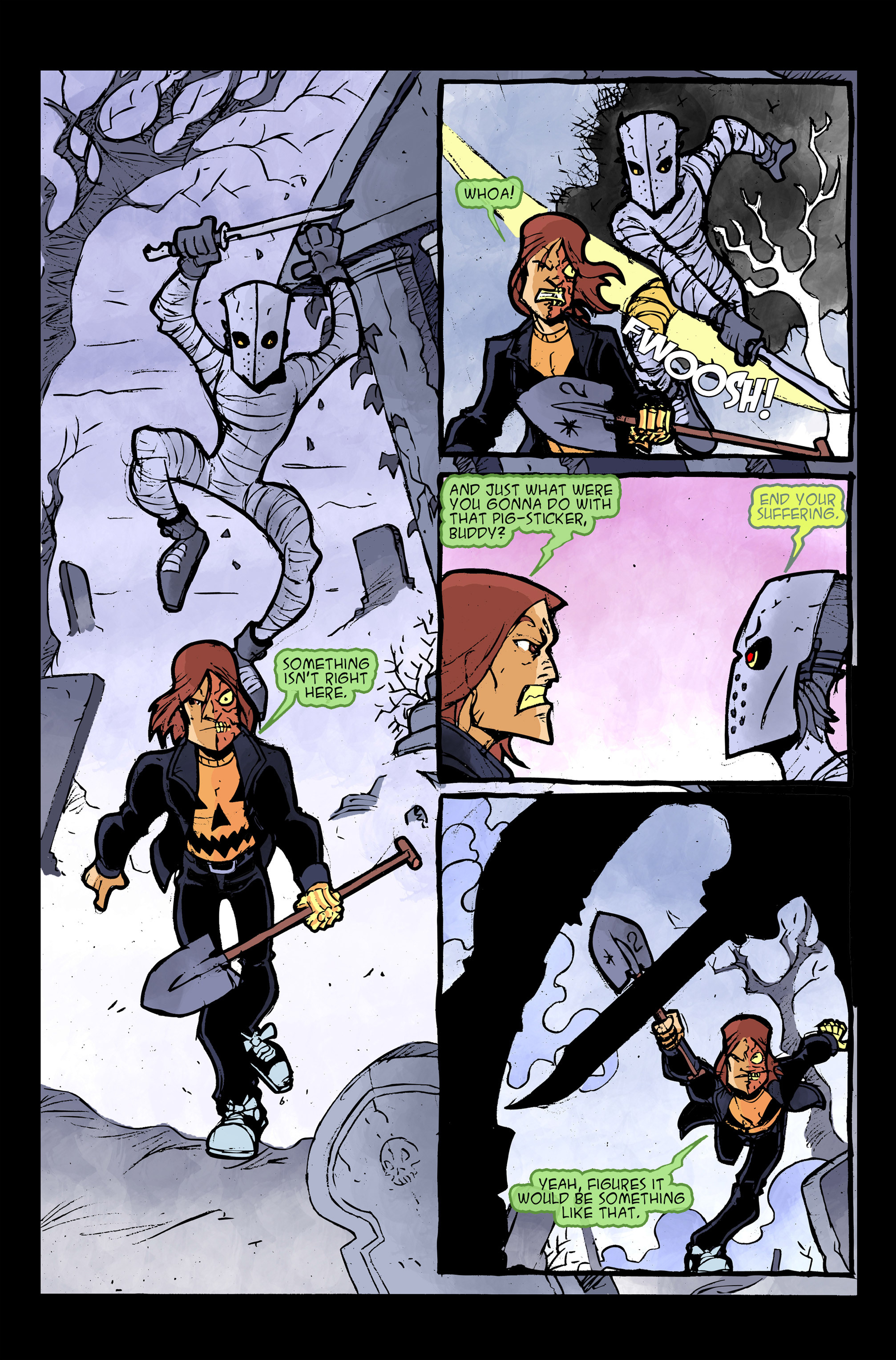 Read online Hack/Slash vs. Halloween Man Special comic -  Issue # Full - 54