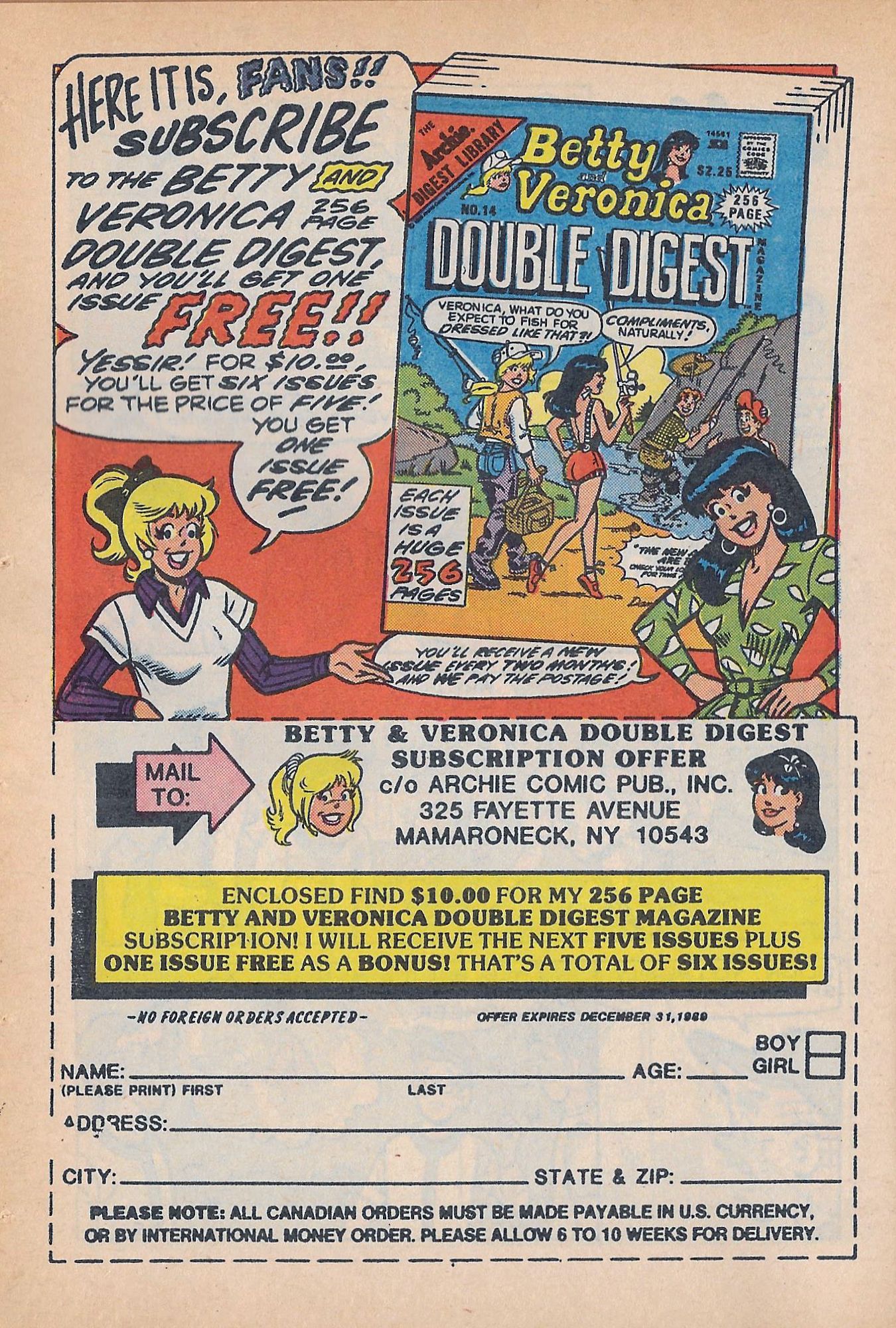 Read online Jughead Jones Comics Digest comic -  Issue #58 - 12