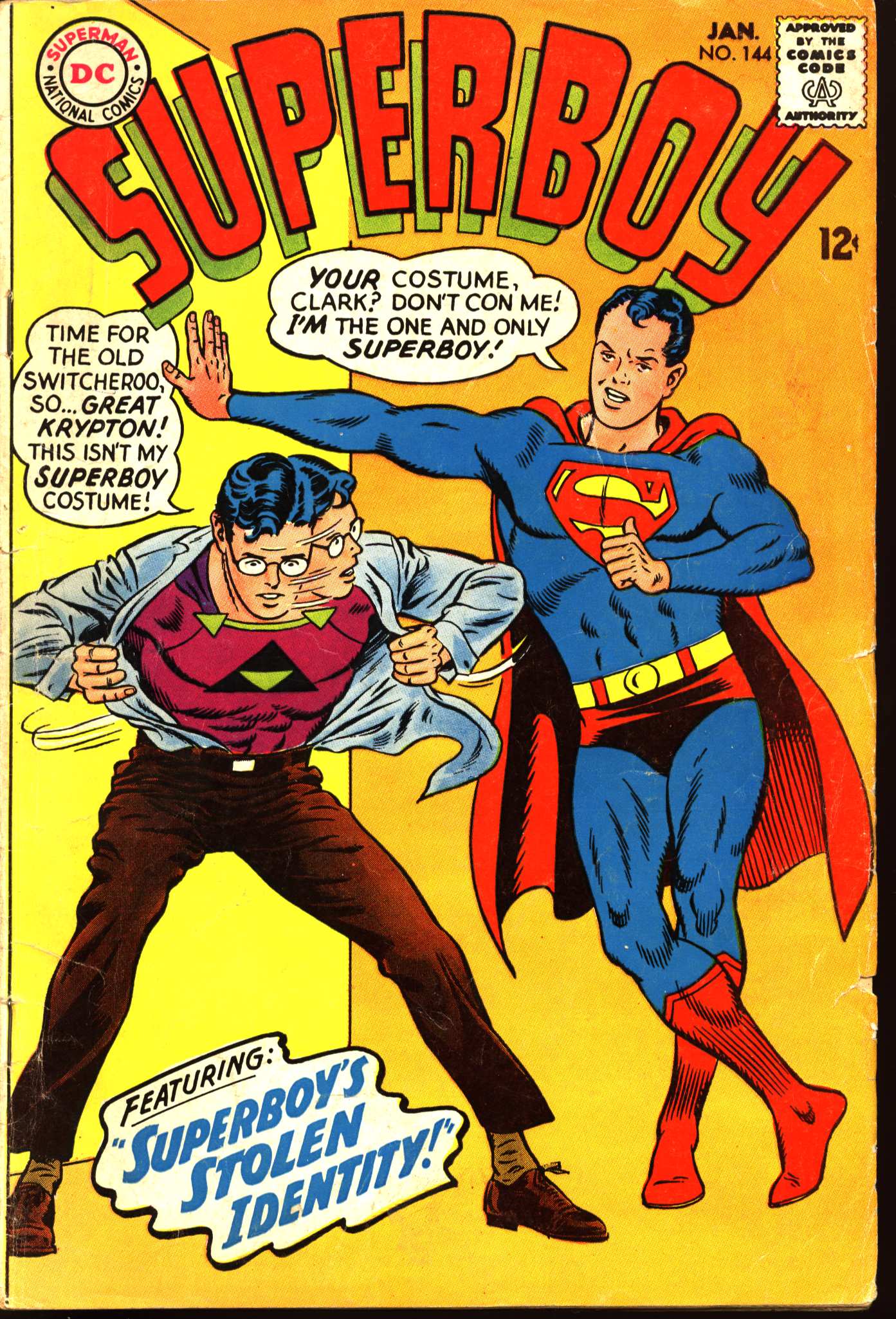 Read online Superboy (1949) comic -  Issue #144 - 1