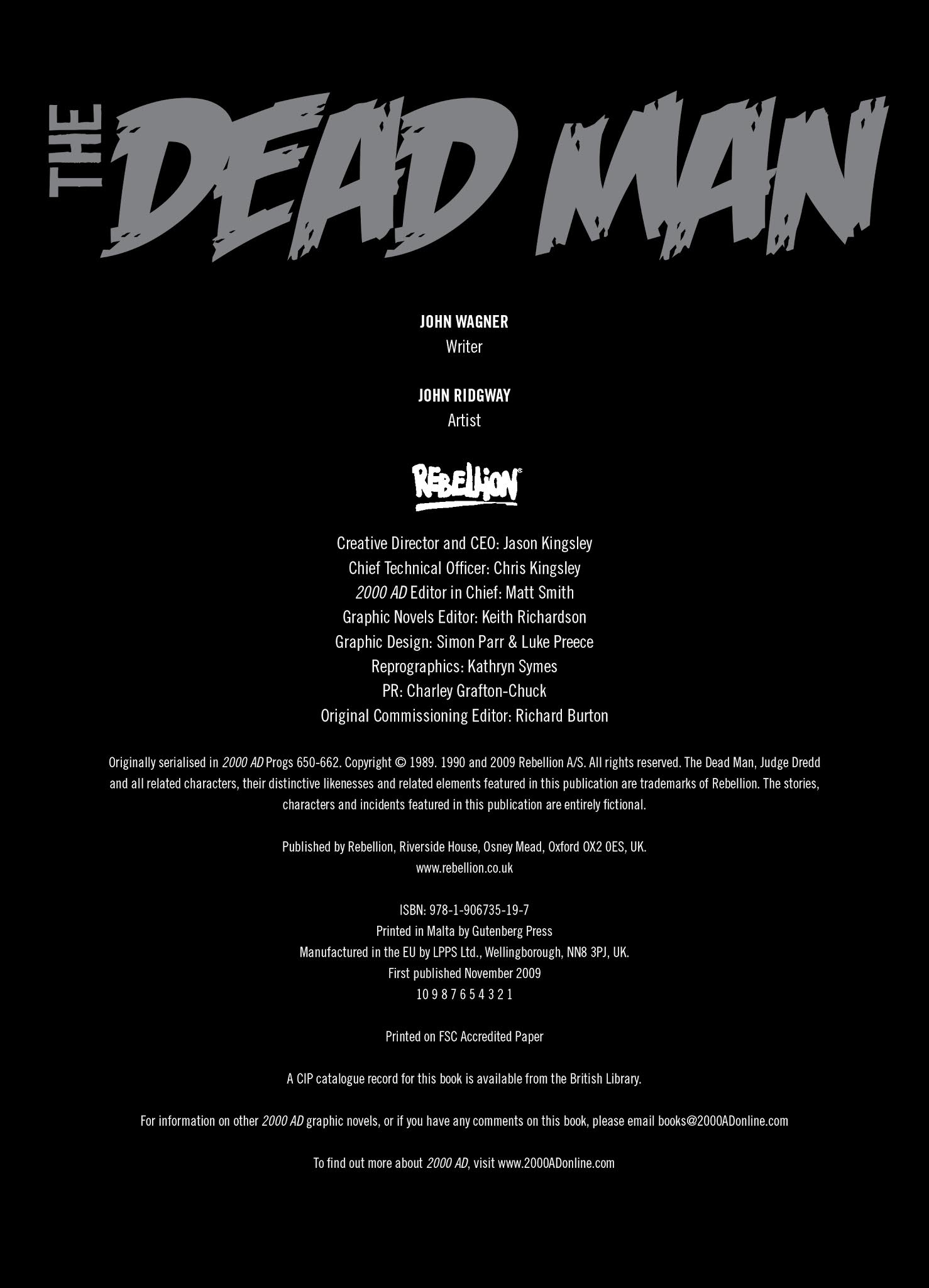 Read online The Dead Man comic -  Issue # TPB - 4
