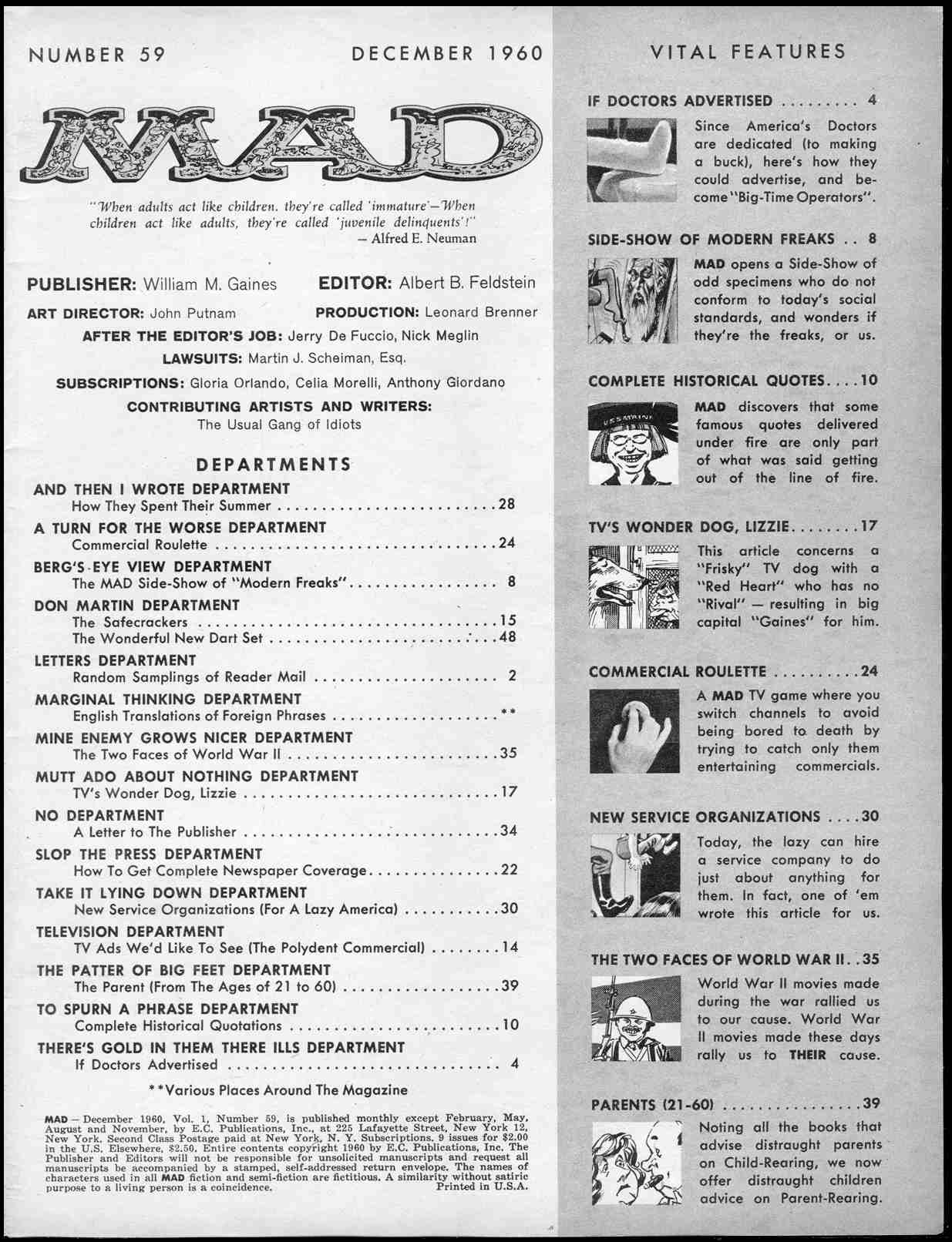 Read online MAD comic -  Issue #59 - 3