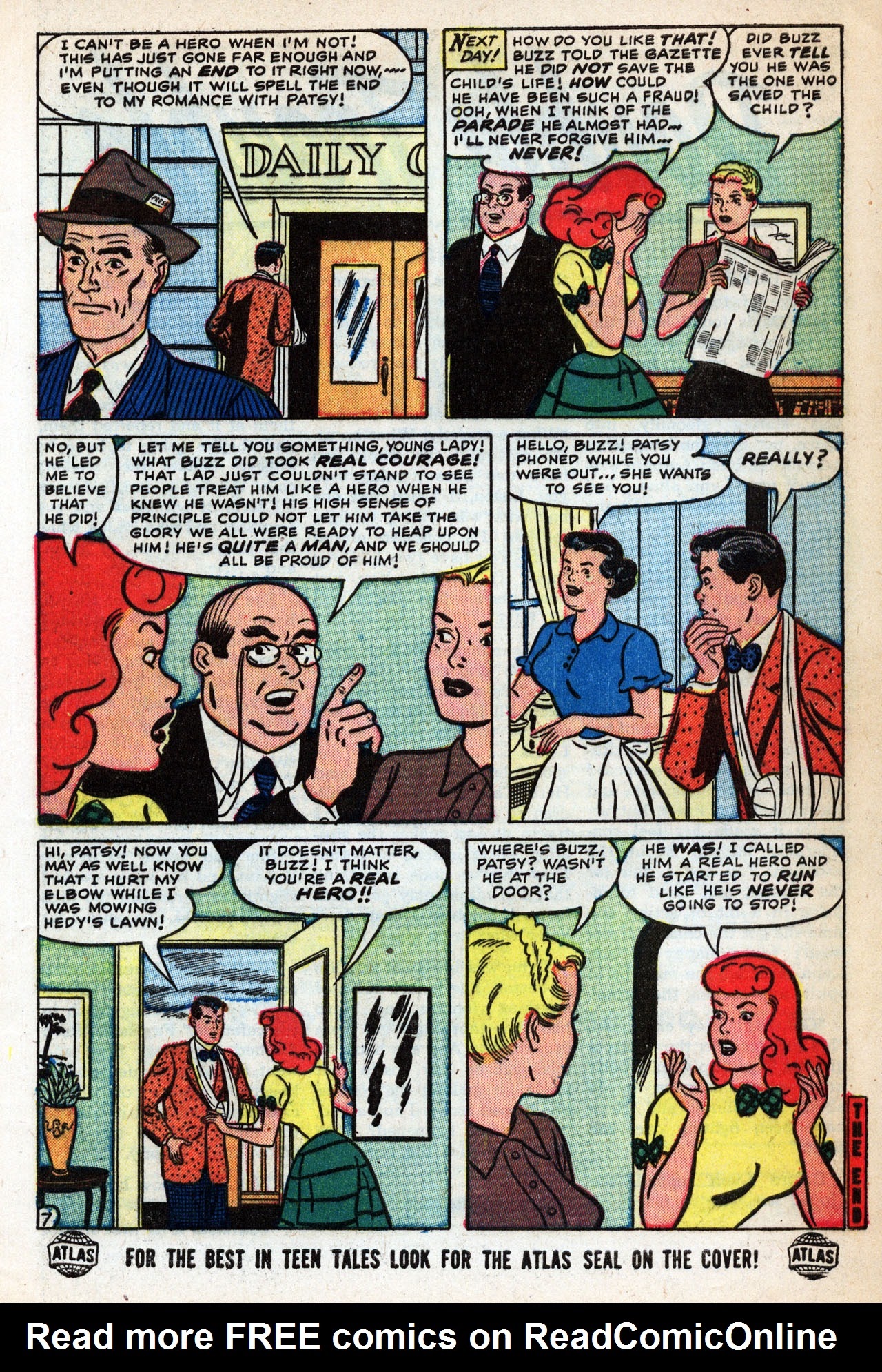 Read online Patsy and her Pals comic -  Issue #8 - 9