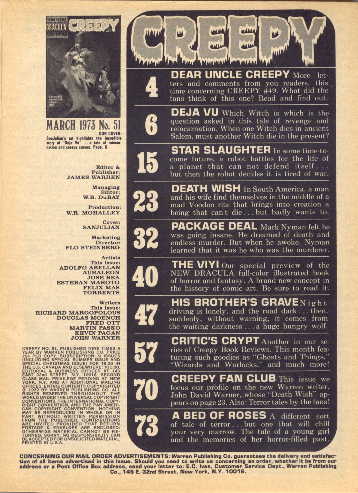 Creepy (1964) Issue #51 #51 - English 3