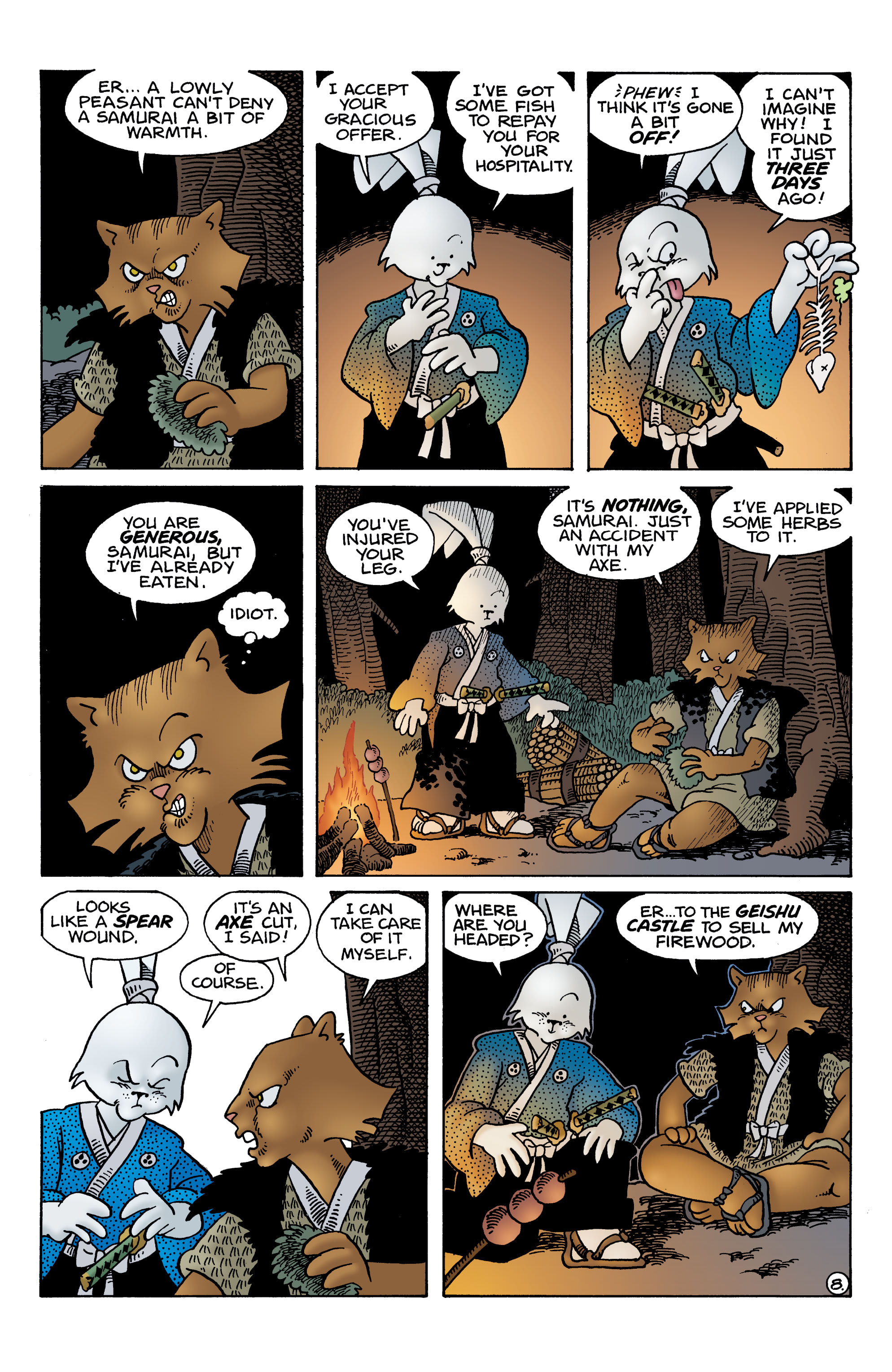 Read online Usagi Yojimbo: Wanderer’s Road comic -  Issue #6 - 10