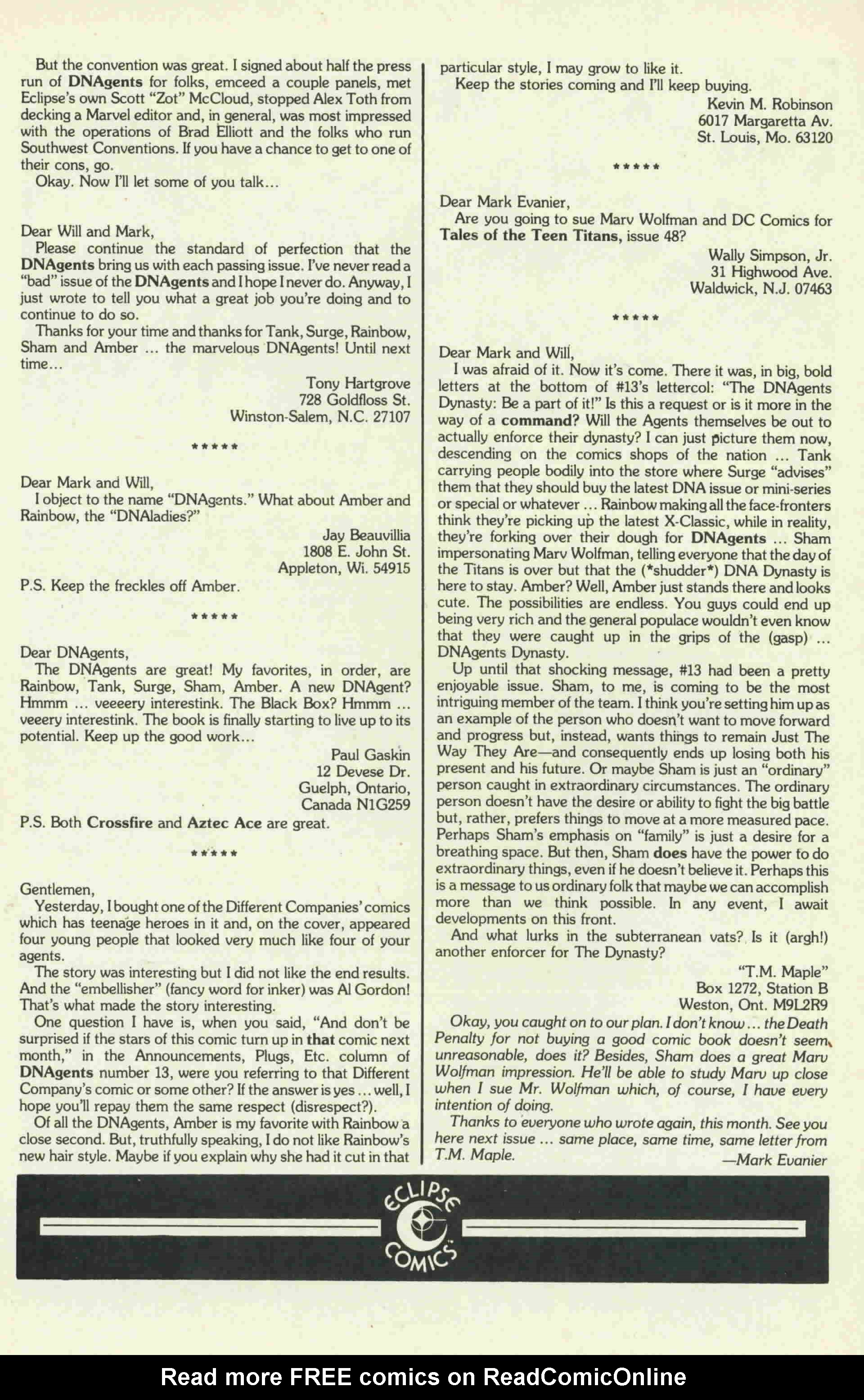 Read online DNAgents comic -  Issue #16 - 33