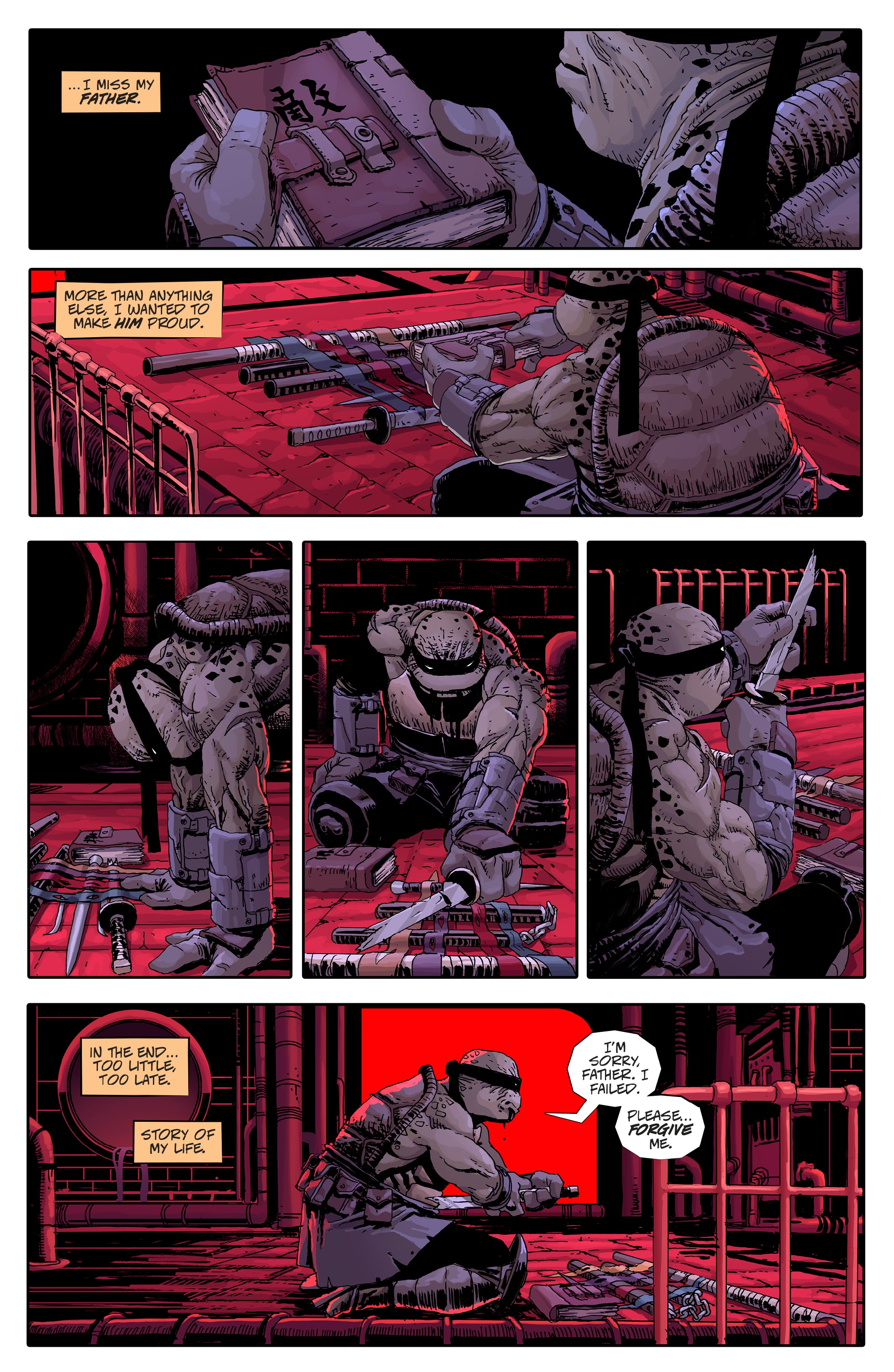 Read online Teenage Mutant Ninja Turtles: The Last Ronin comic -  Issue # _Director's Cut - 37