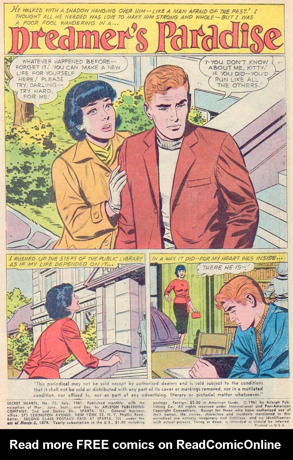 Read online Secret Hearts comic -  Issue #72 - 3