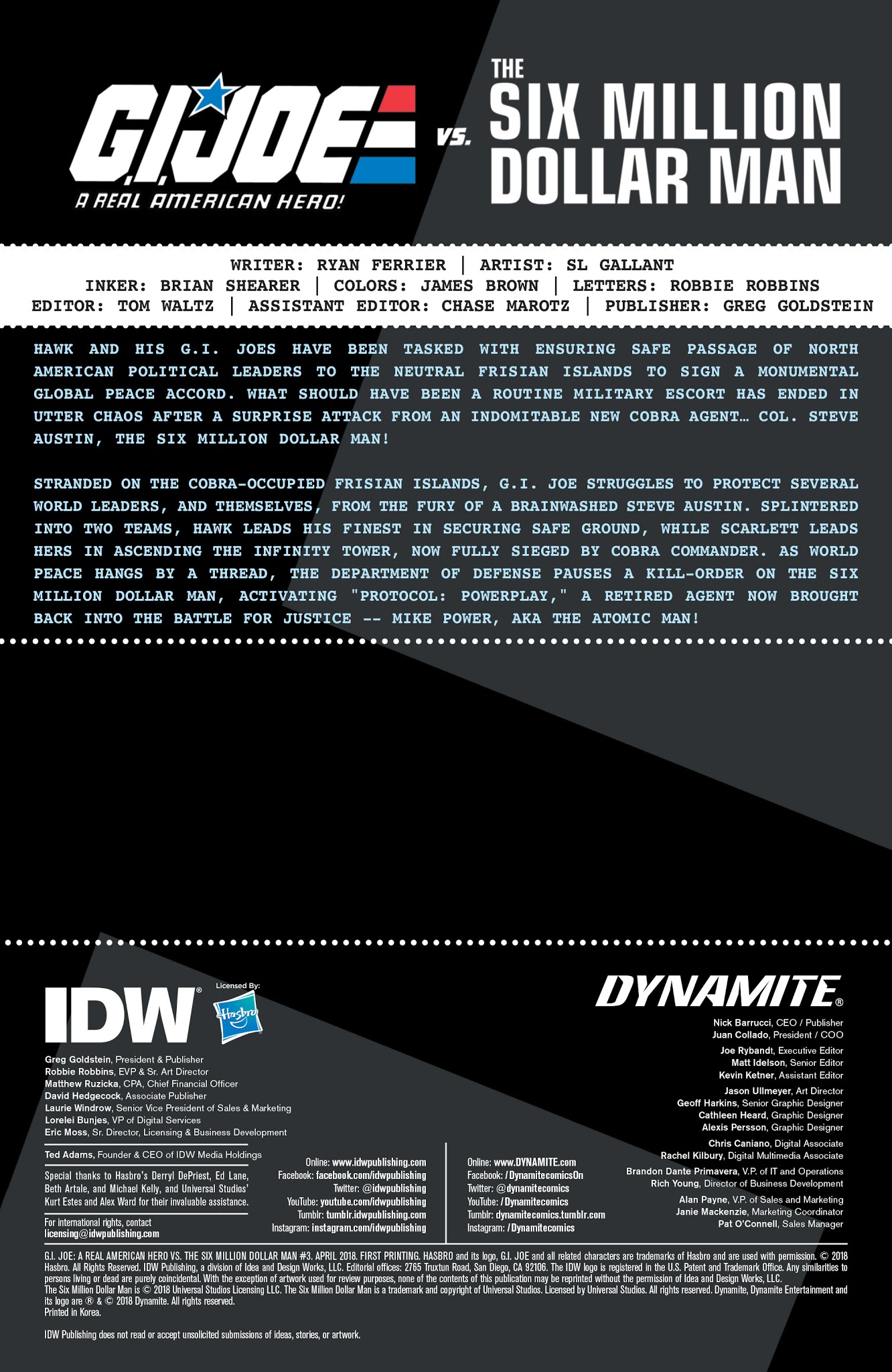 Read online G.I. Joe: A Real American Hero vs. the Six Million Dollar Man comic -  Issue #3 - 2