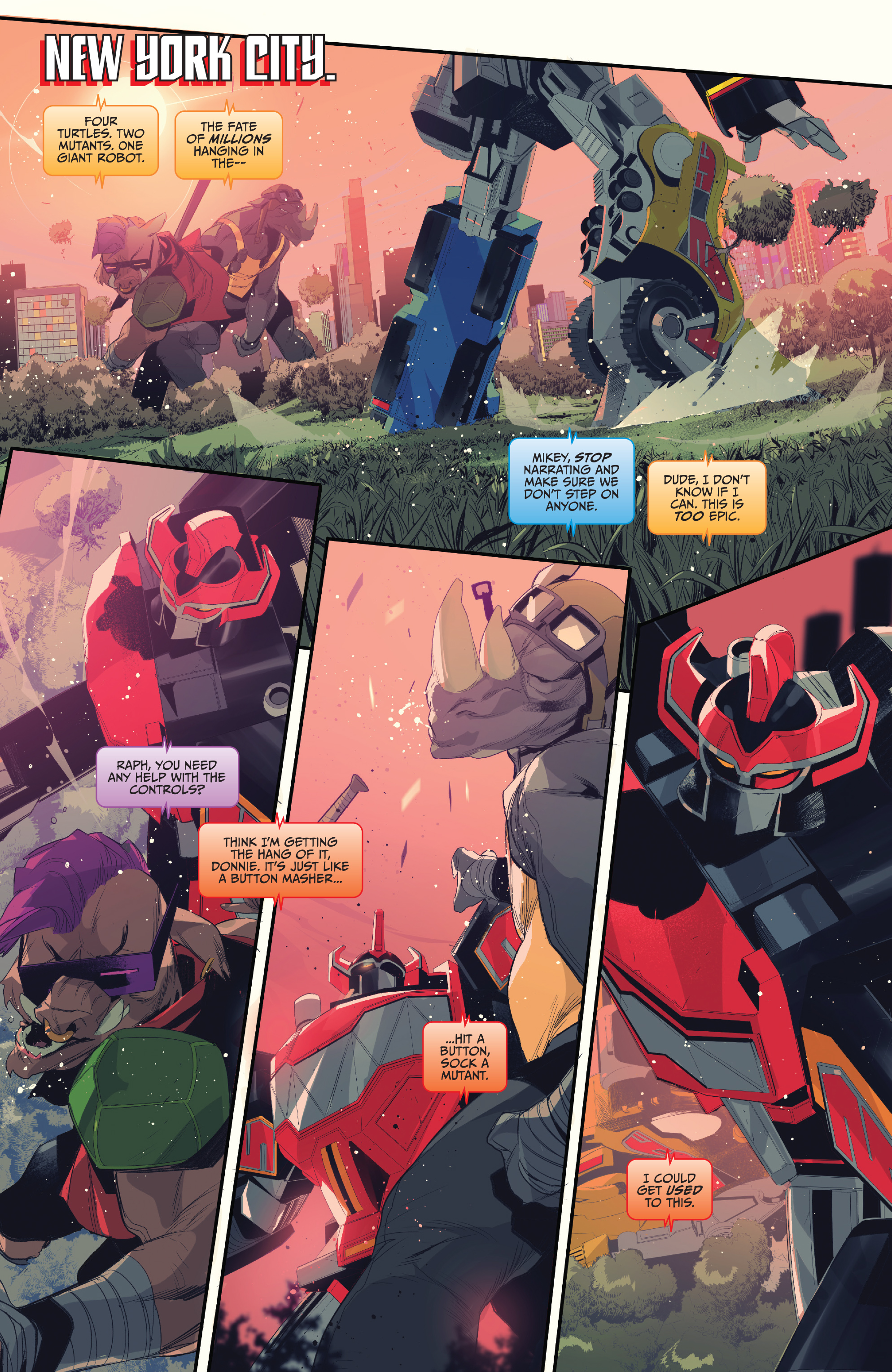 Read online Mighty Morphin Power Rangers: Teenage Mutant Ninja Turtles comic -  Issue #5 - 3