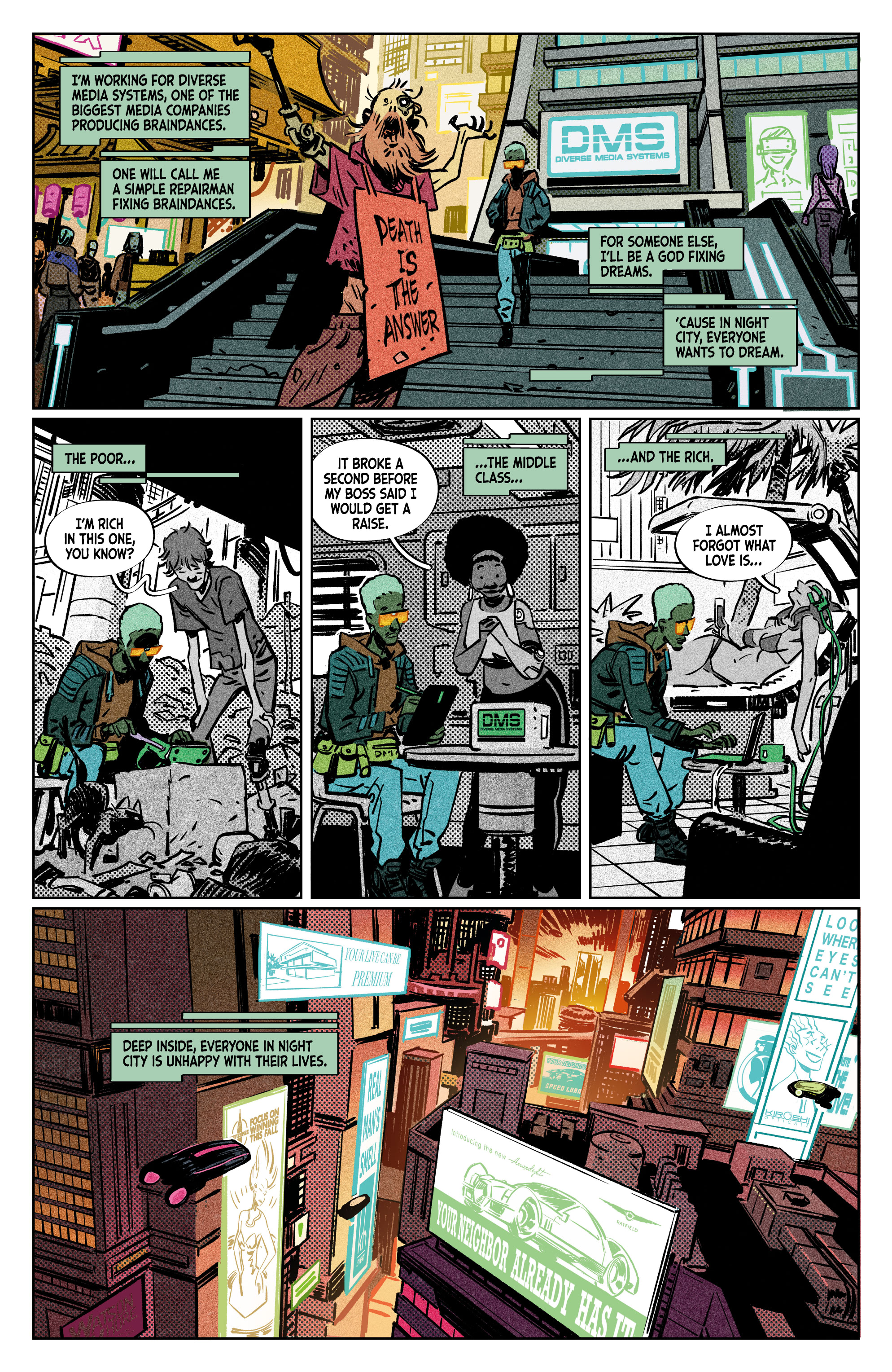 Read online Cyberpunk 2077: Blackout comic -  Issue #1 - 5