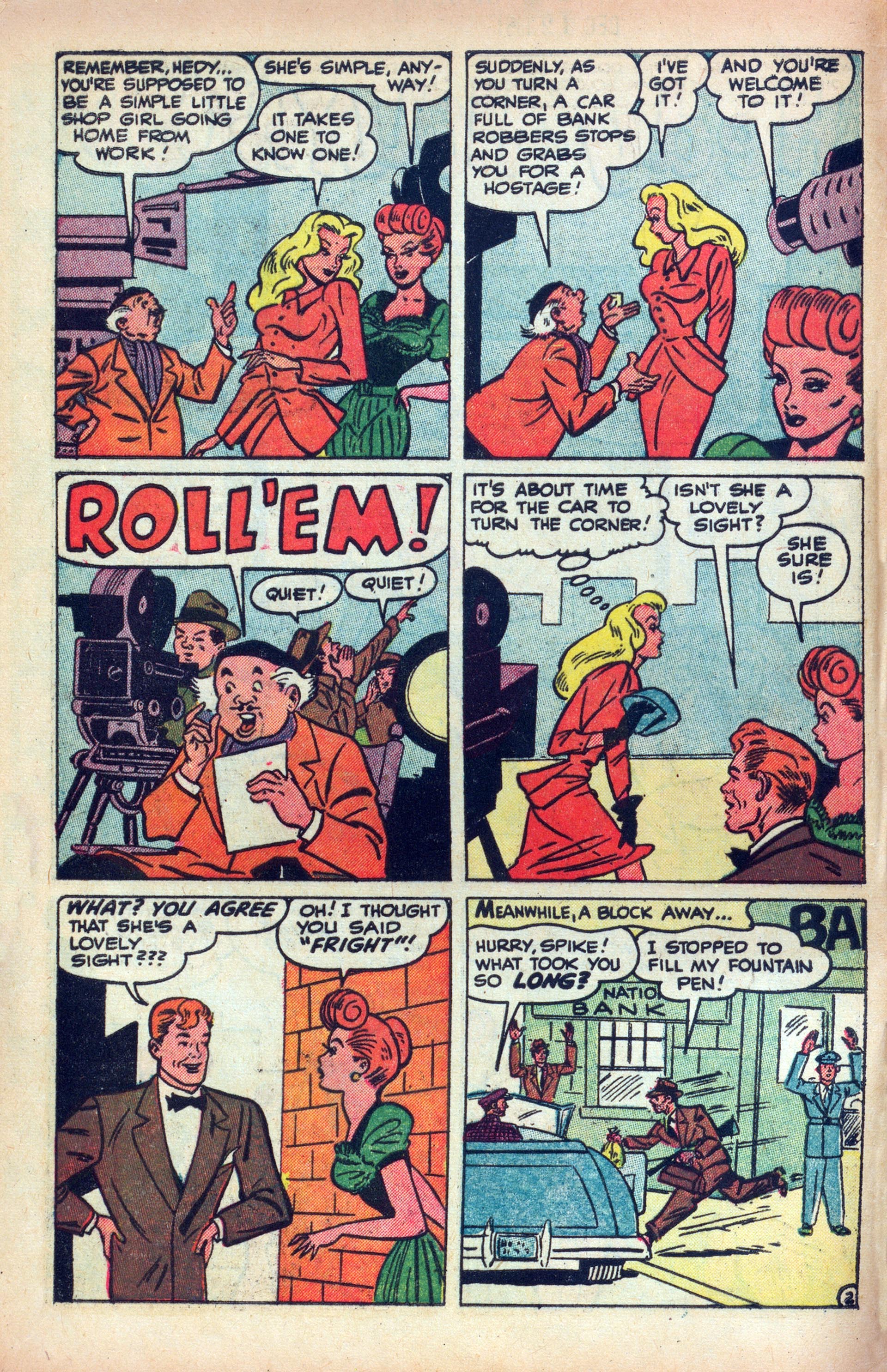 Read online Hedy Of Hollywood Comics comic -  Issue #47 - 4
