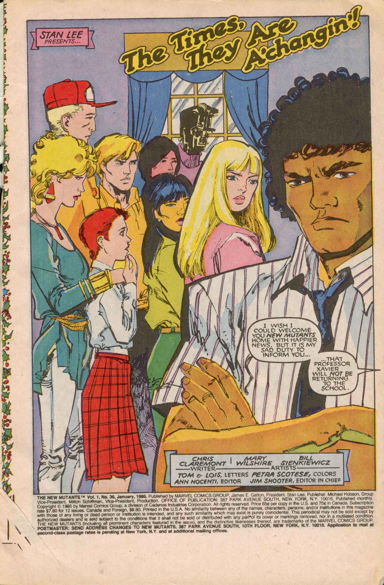 Read online The New Mutants comic -  Issue #35 - 2