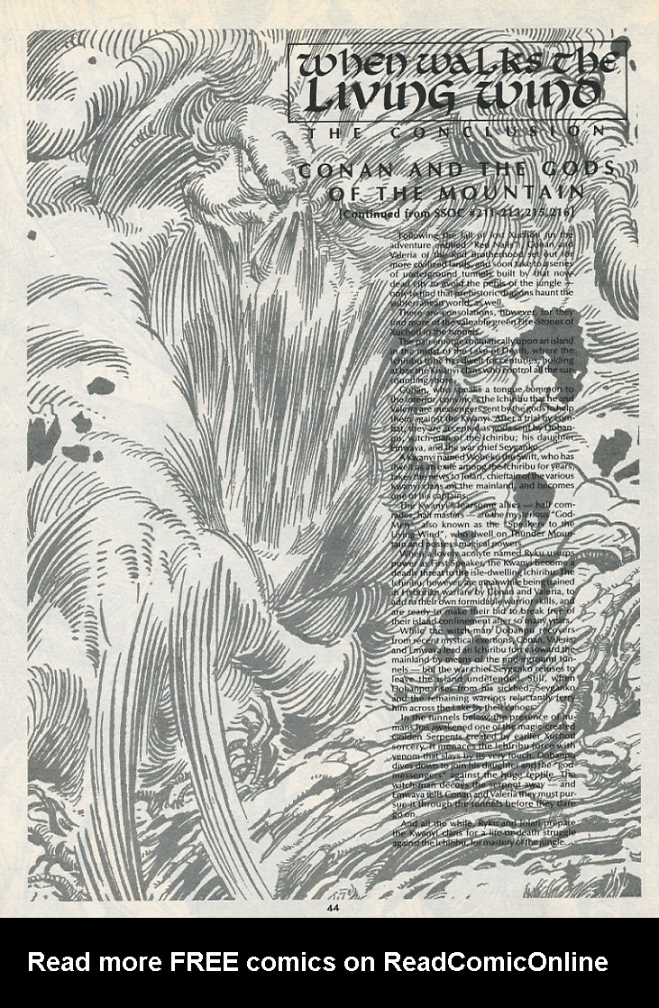 Read online The Savage Sword Of Conan comic -  Issue #217 - 46