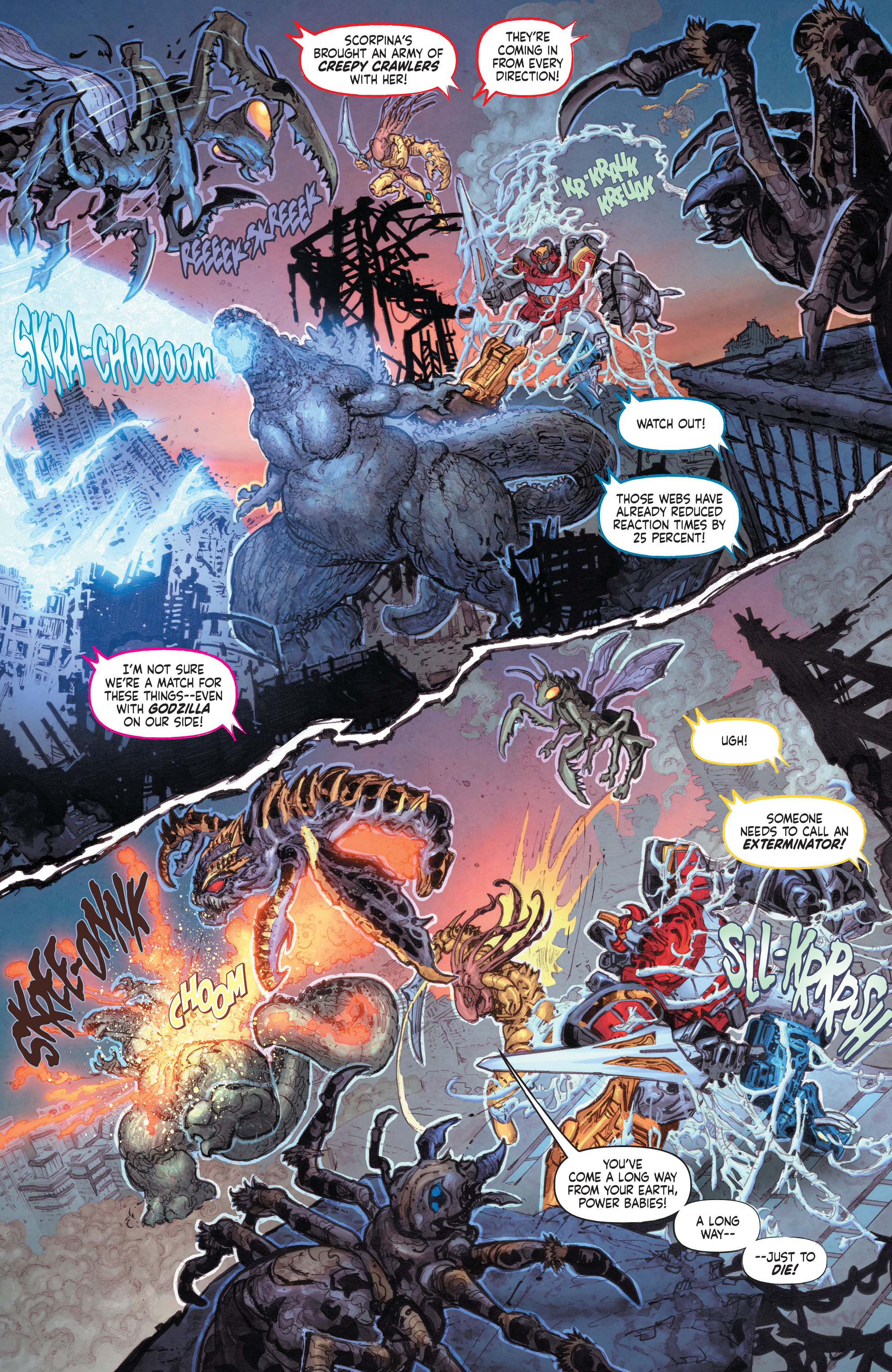 Read online Godzilla vs. The Mighty Morphin Power Rangers comic -  Issue #4 - 3