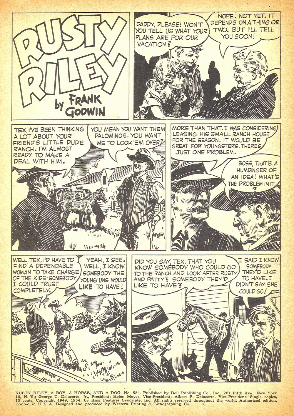 Read online Four Color Comics comic -  Issue #554 - 2