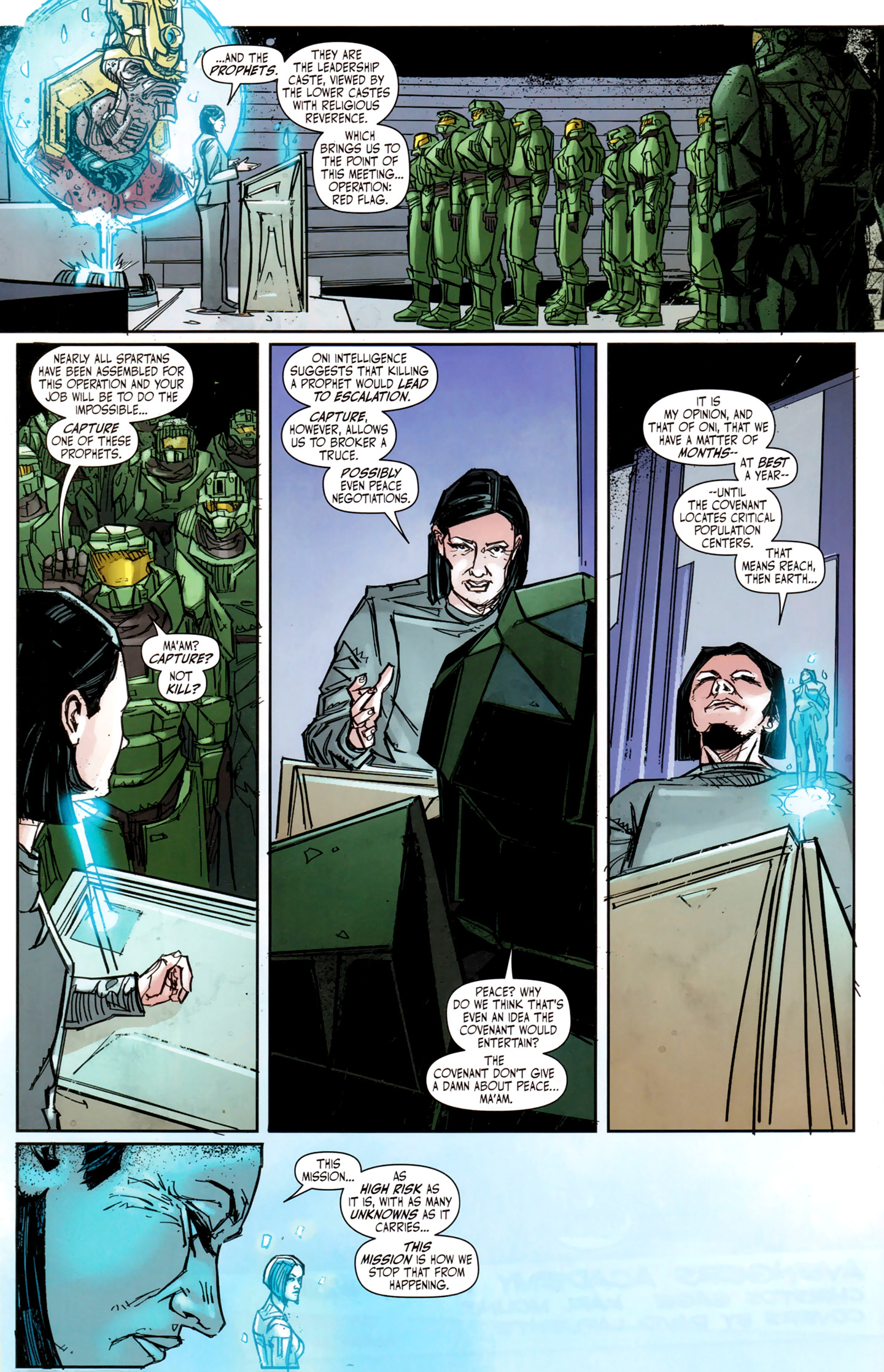 Read online Halo: Fall Of Reach - Invasion comic -  Issue #2 - 16